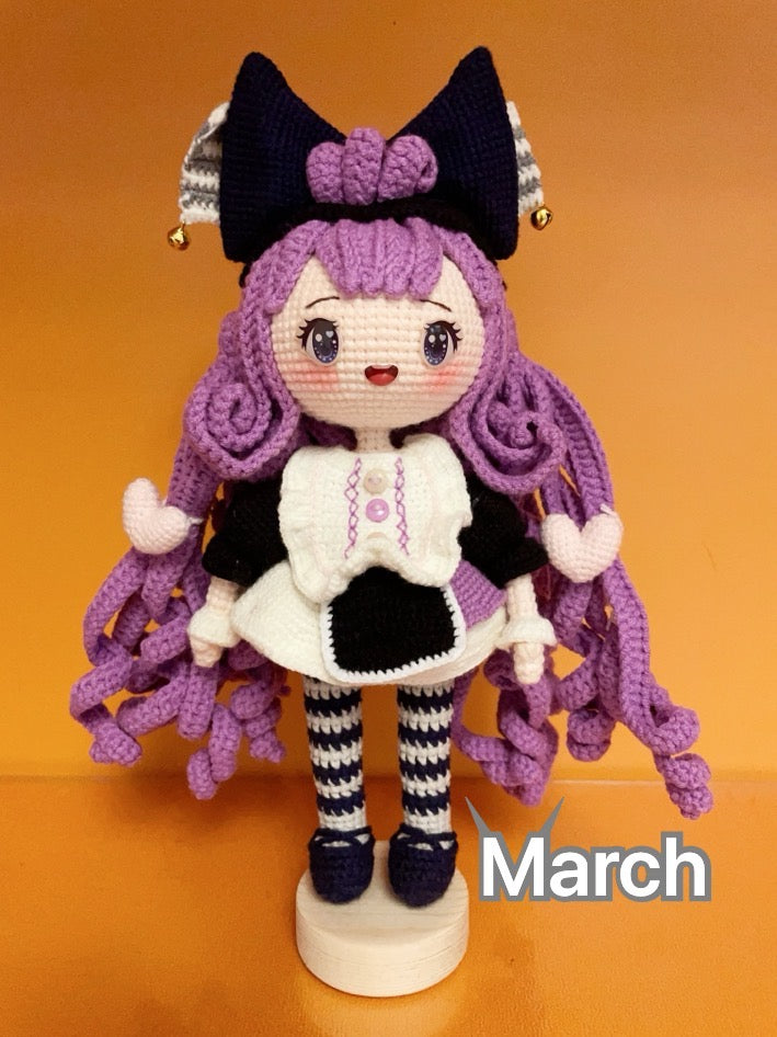 Handcrafted Wishing Doll Crochet Figurine (January to December and Elfs:)