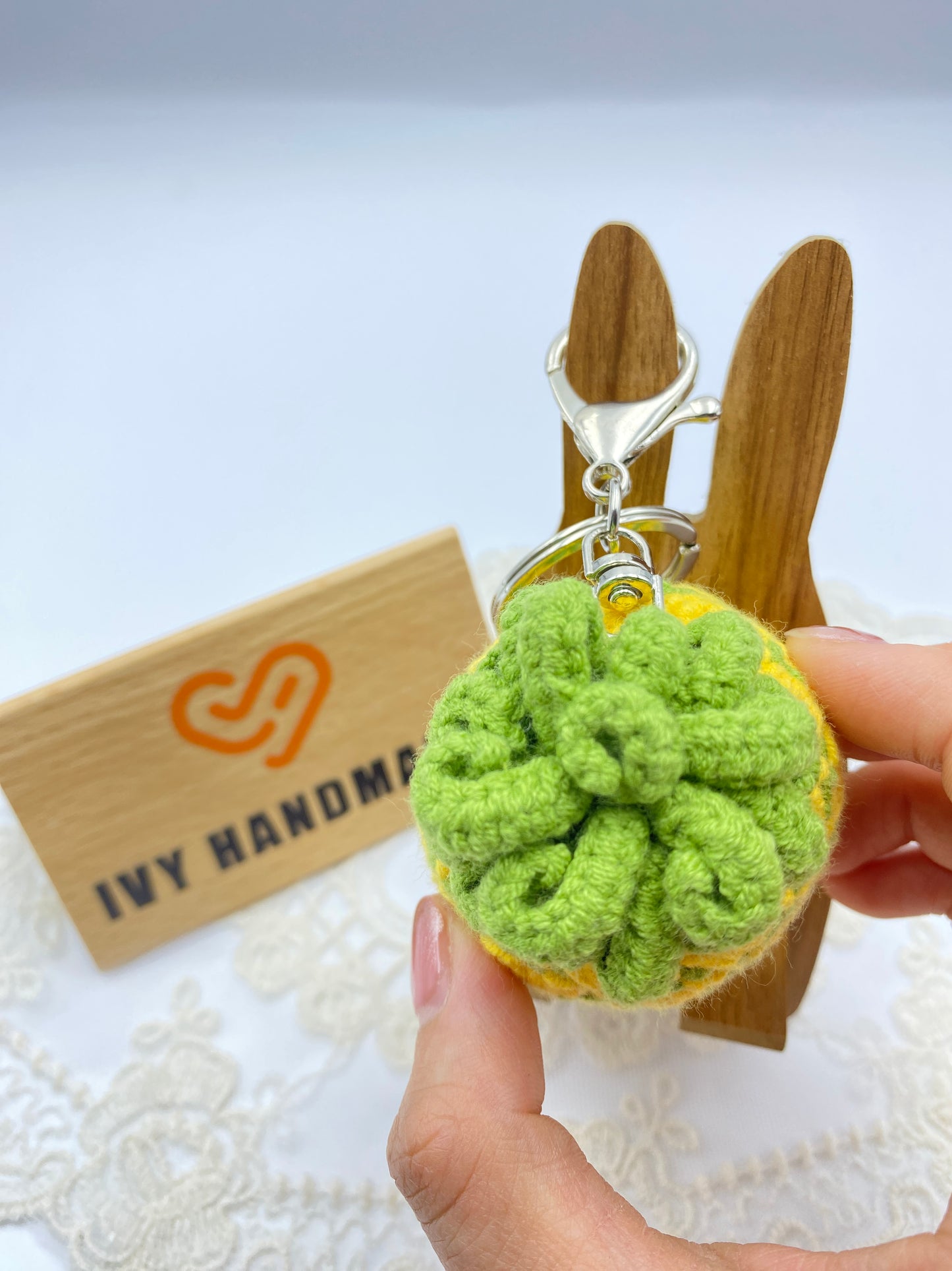 Pineapple/Key chain-Handmade Crochet