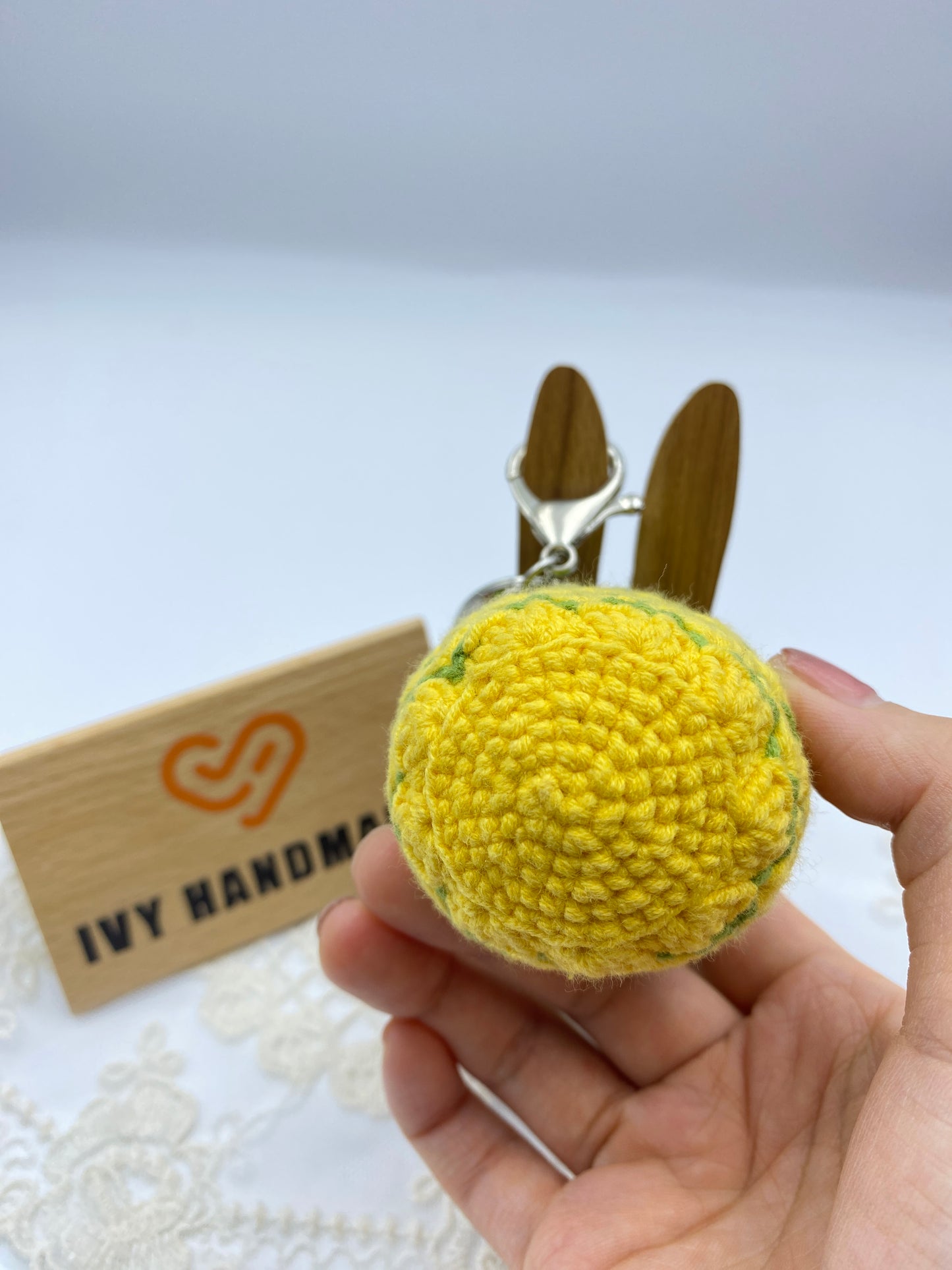 Pineapple/Key chain-Handmade Crochet