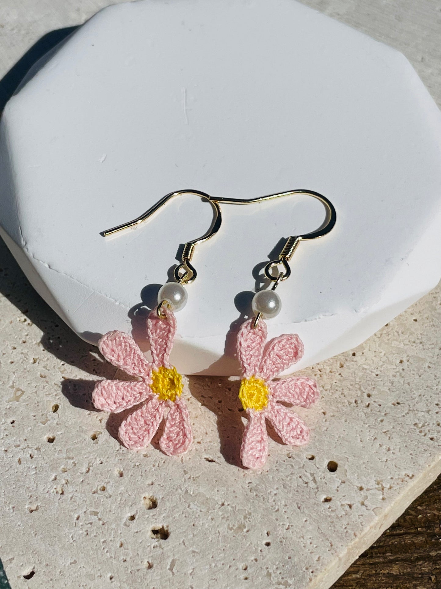 Sunny Bloom-Handmade Microcrochet Earring