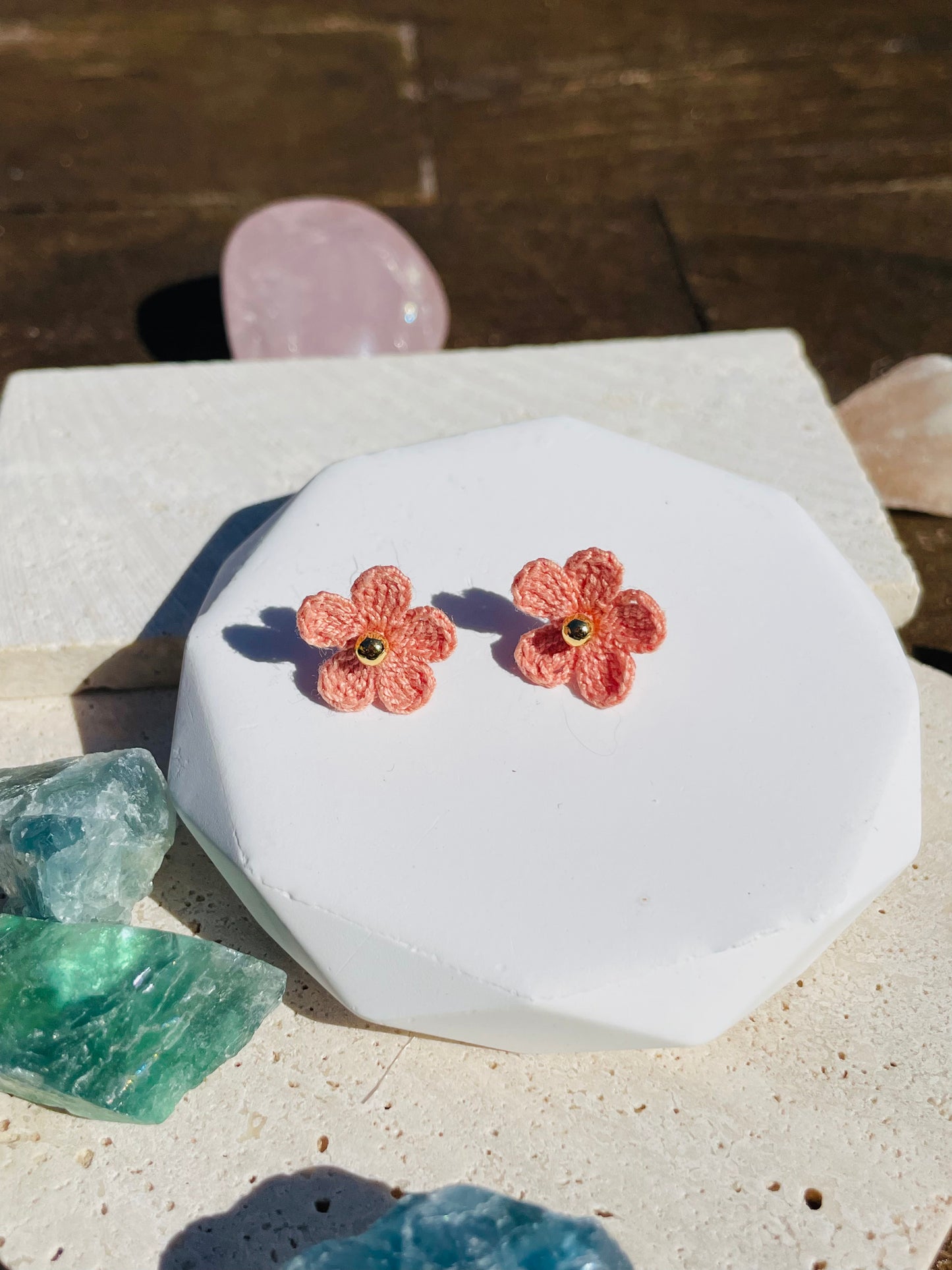 Little Daisy-Handmade Micro Crochet Earring