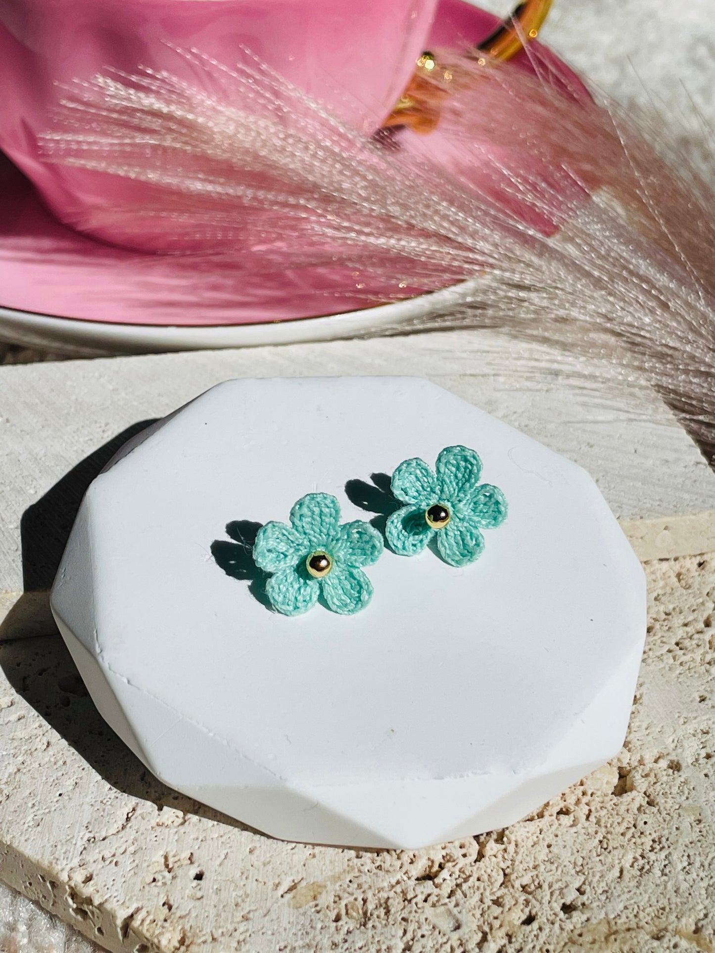 Little Daisy-Handmade Micro Crochet Earring