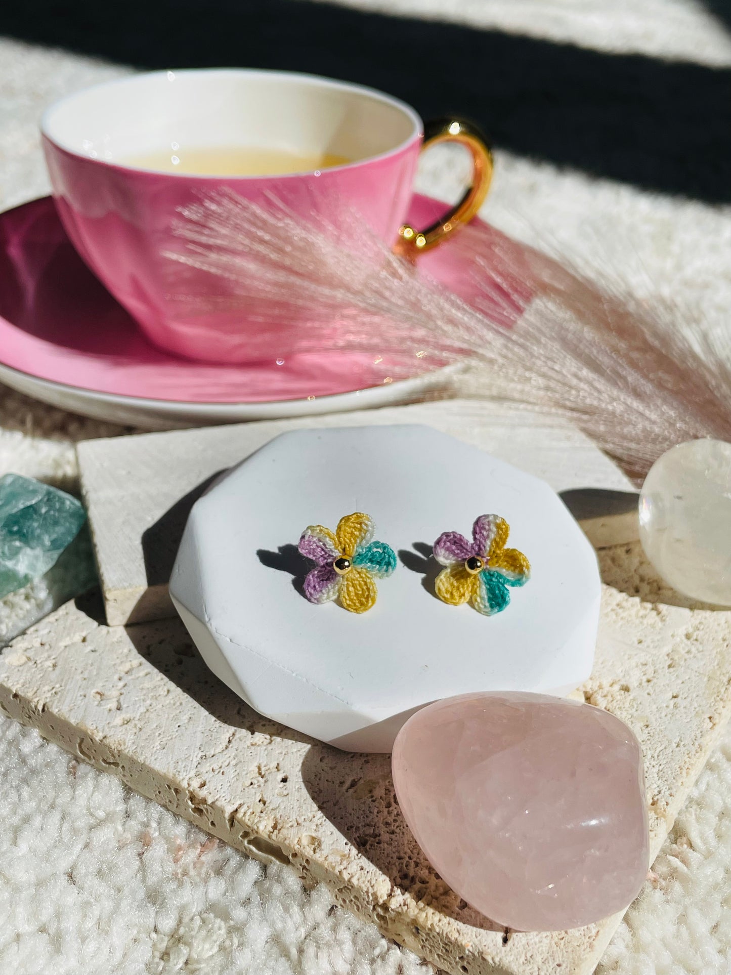Little Daisy-Handmade Micro Crochet Earring