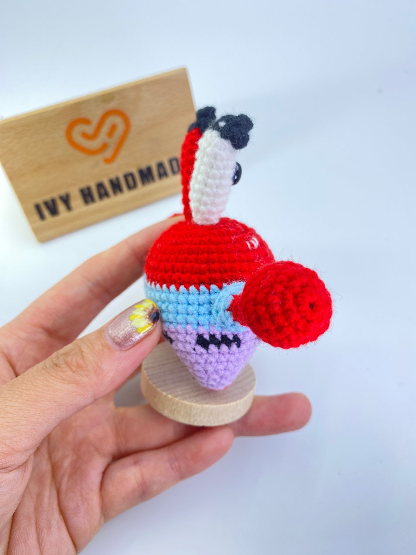 Mr. Krabs/Key Chain-Handmade Crochet