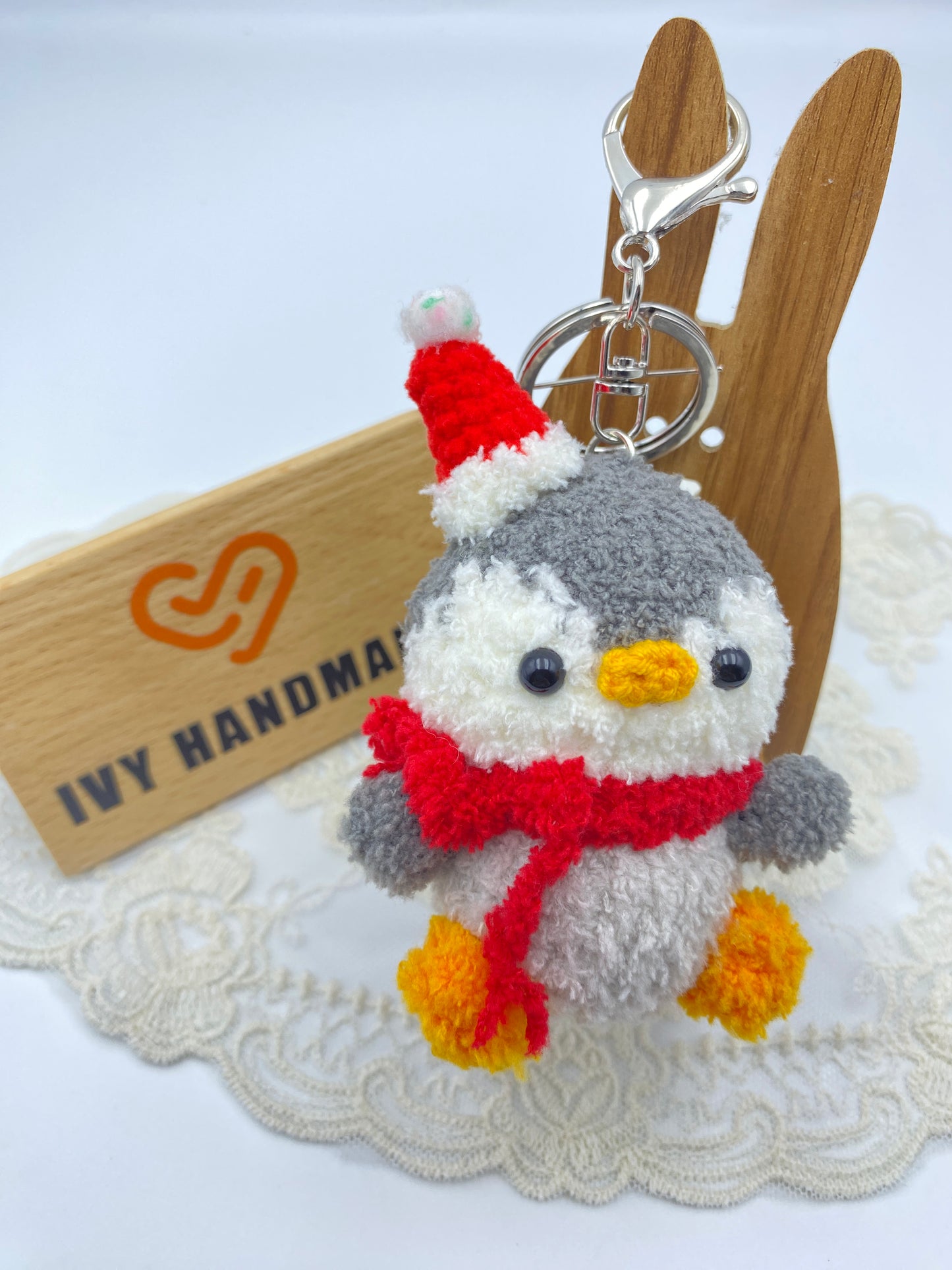 Penguin/Key Chain-Handmade Crochet