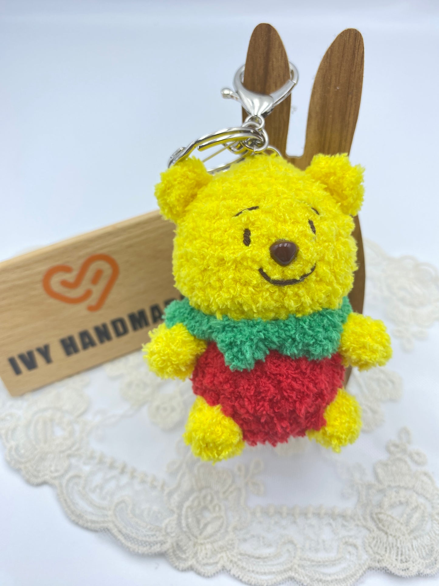Winnie the Pooh(Fluffy)/Key Chain-Handmade Crochet
