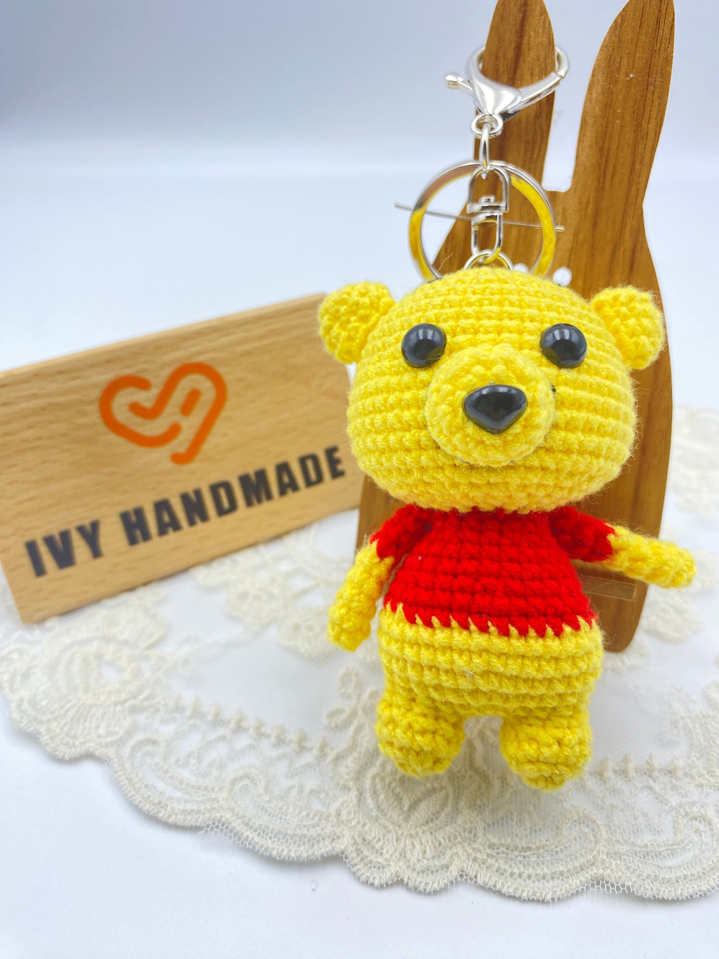 Winnie the Pooh(S)/Key Chain-Handmade Crochet