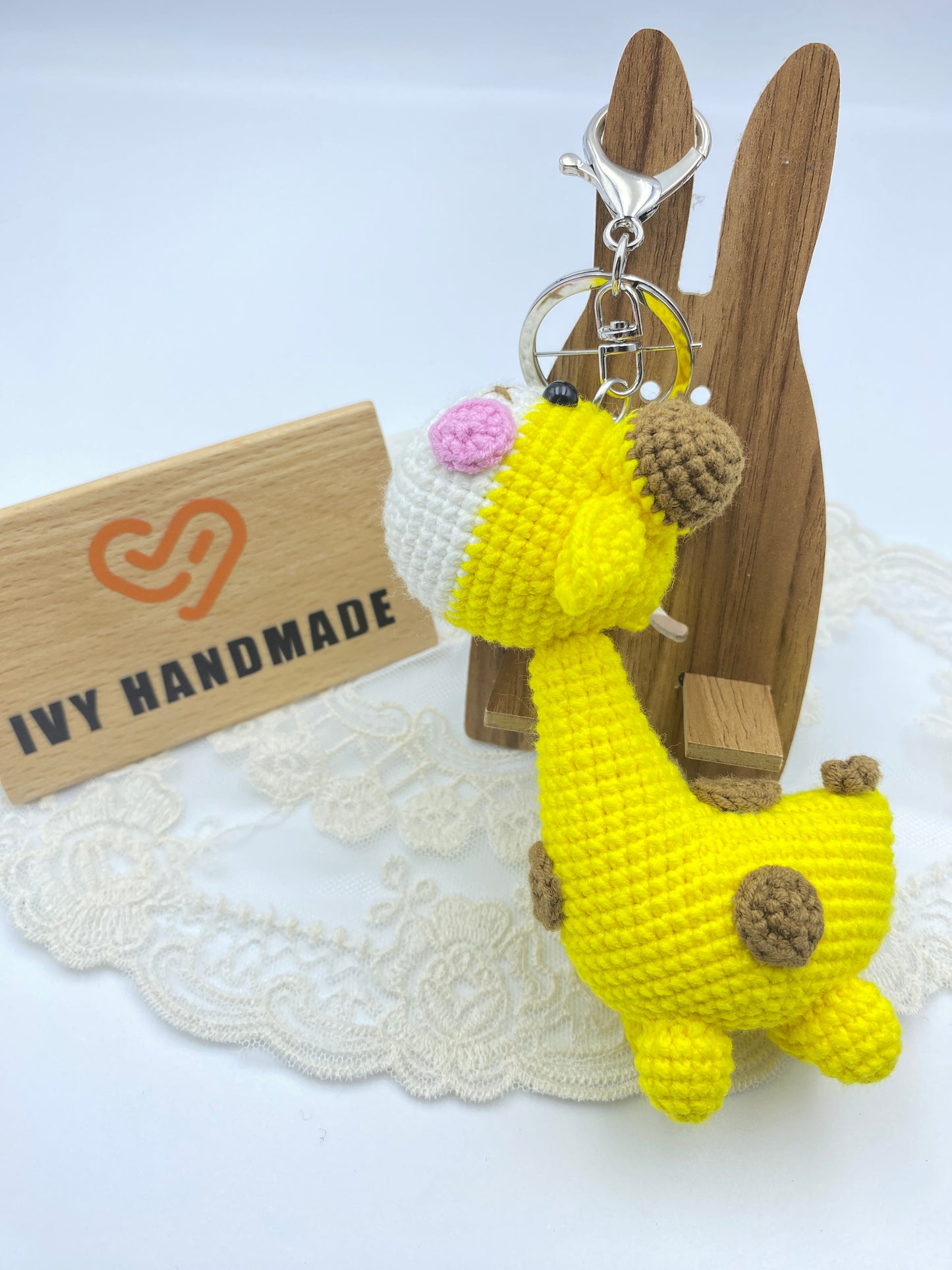 Giraffe/Key Chain-Handmade Crochet