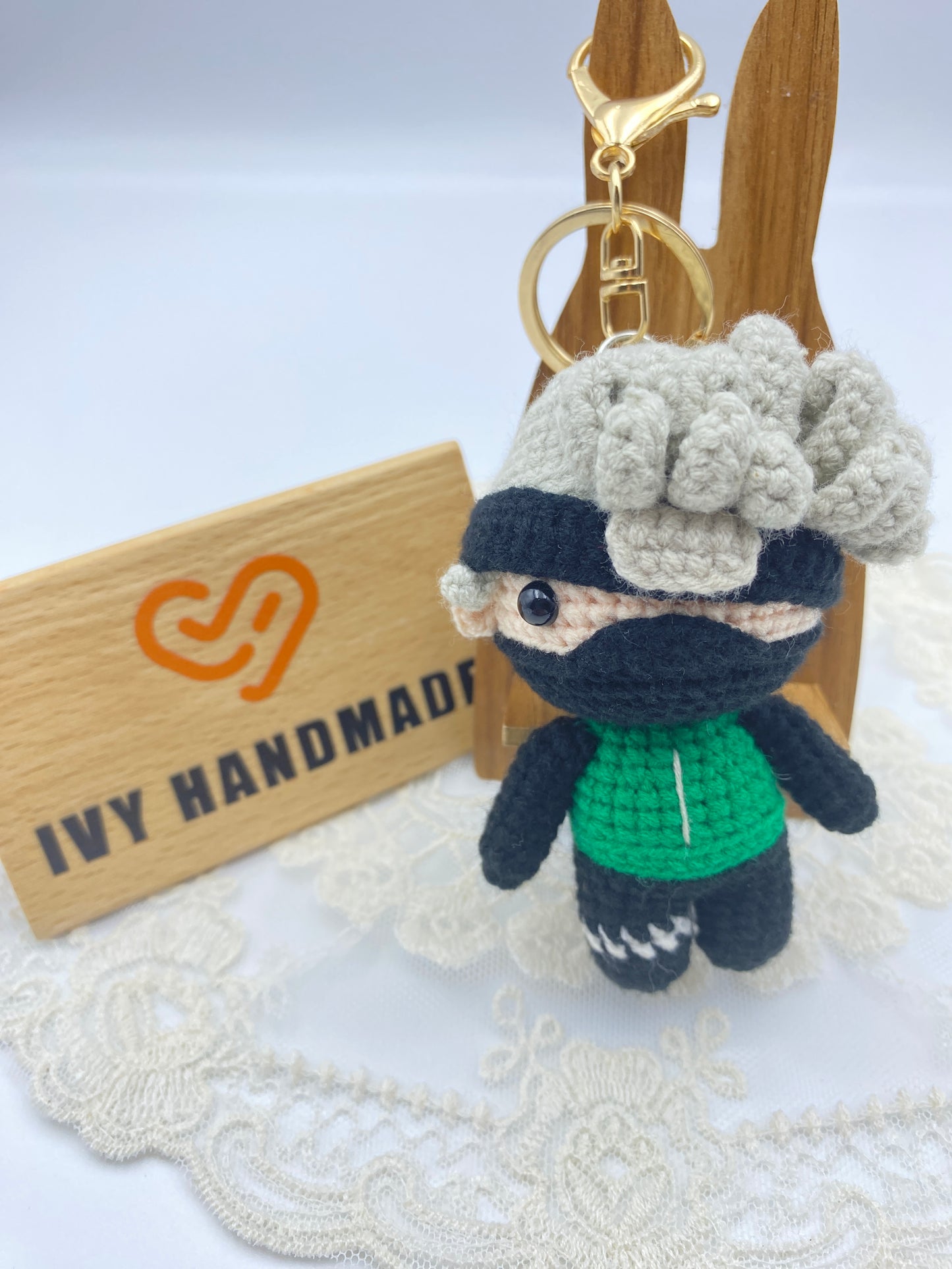 《NARUTO》Hatake Kakashi/Key Chain -Handmade Crochet