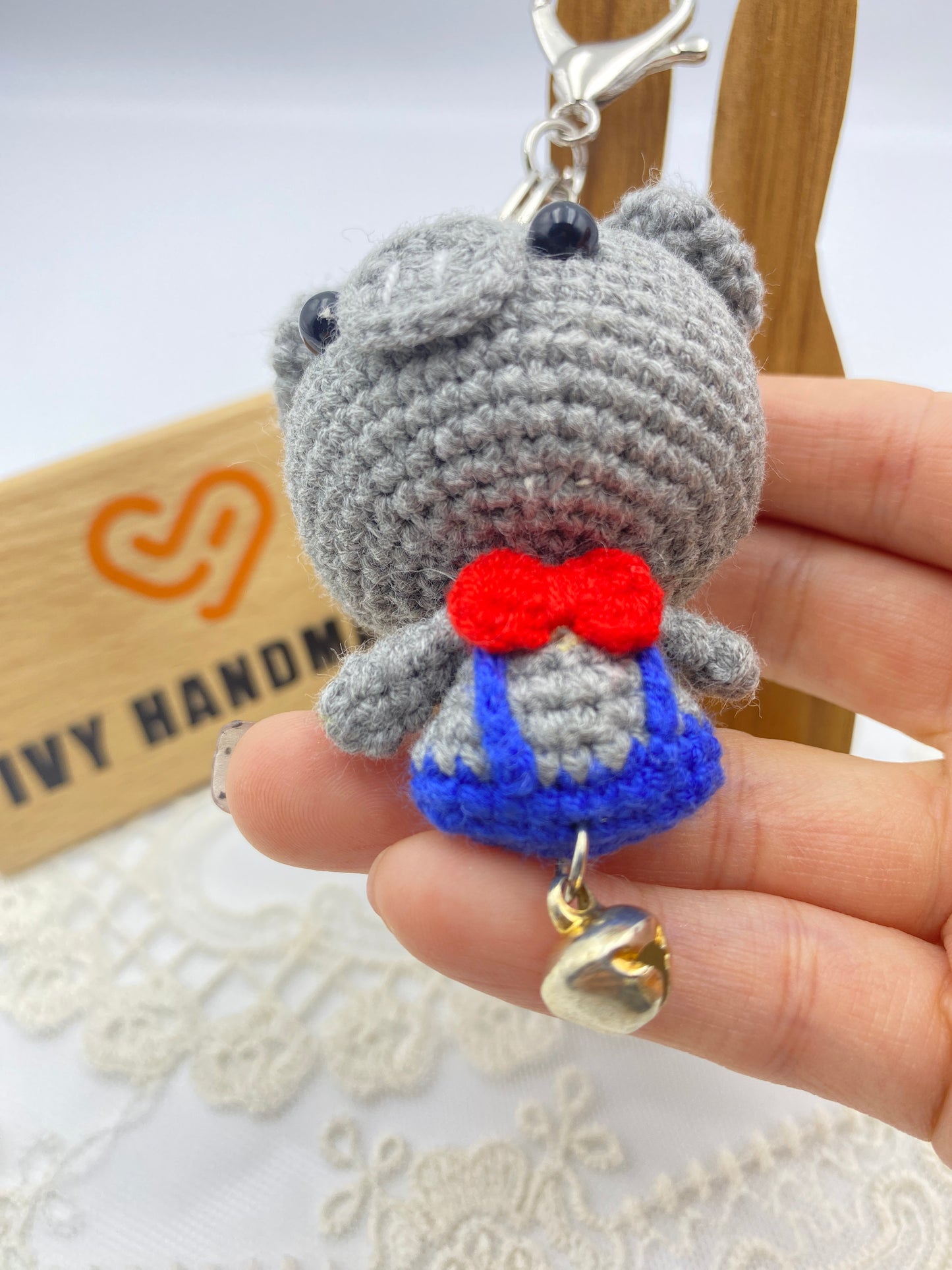 Mr pig/Mr Oinky/Key chain-Handmade Crochet