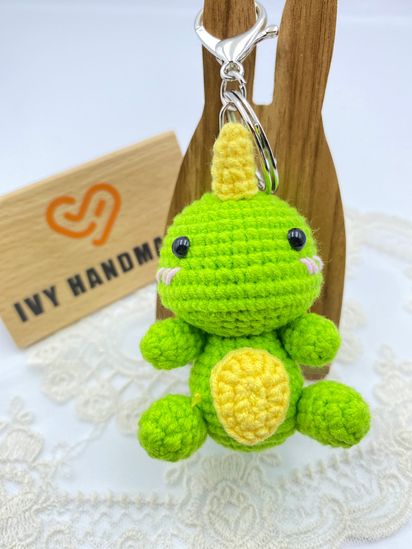 Little Dinosaur/Key chain-Handmade Crochet