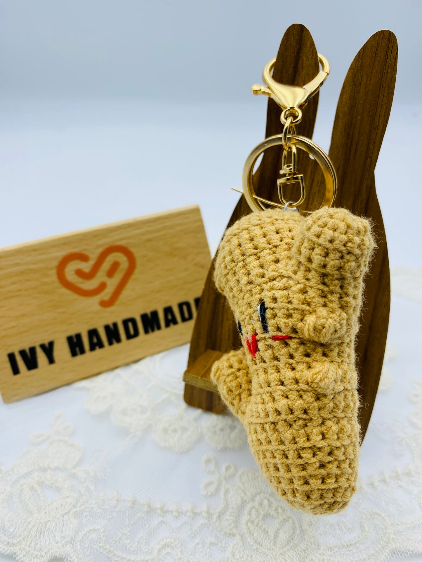 Ginger/Key chain-Handmade Crochet