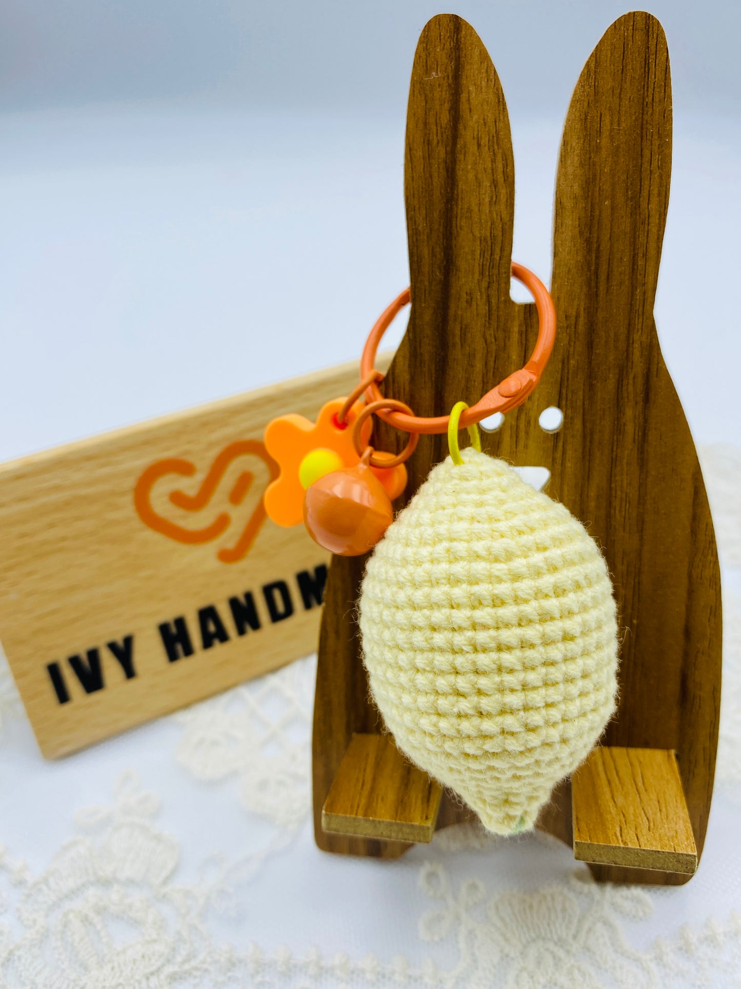 Lemon/Key chain-Handmade Crochet