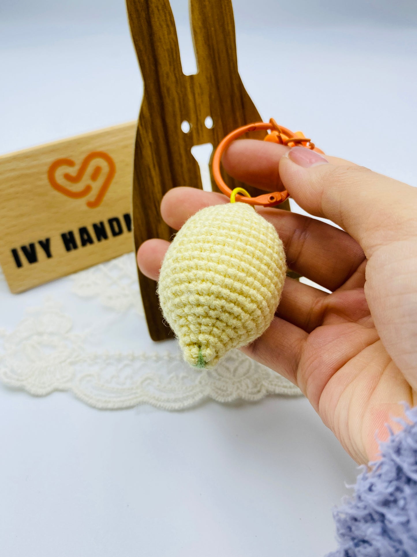 Lemon/Key chain-Handmade Crochet