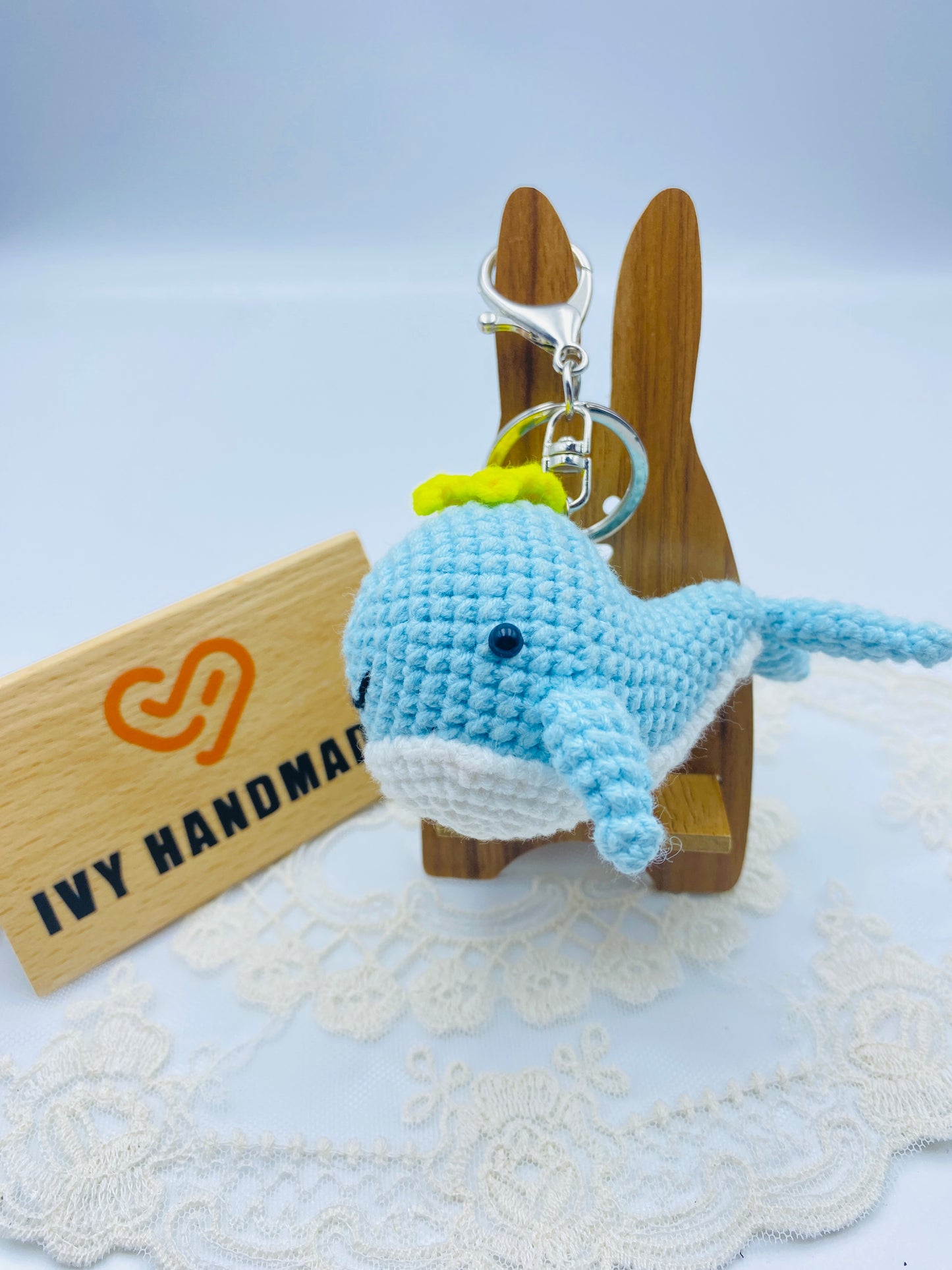 Whale/Key chain-Handmade Crochet