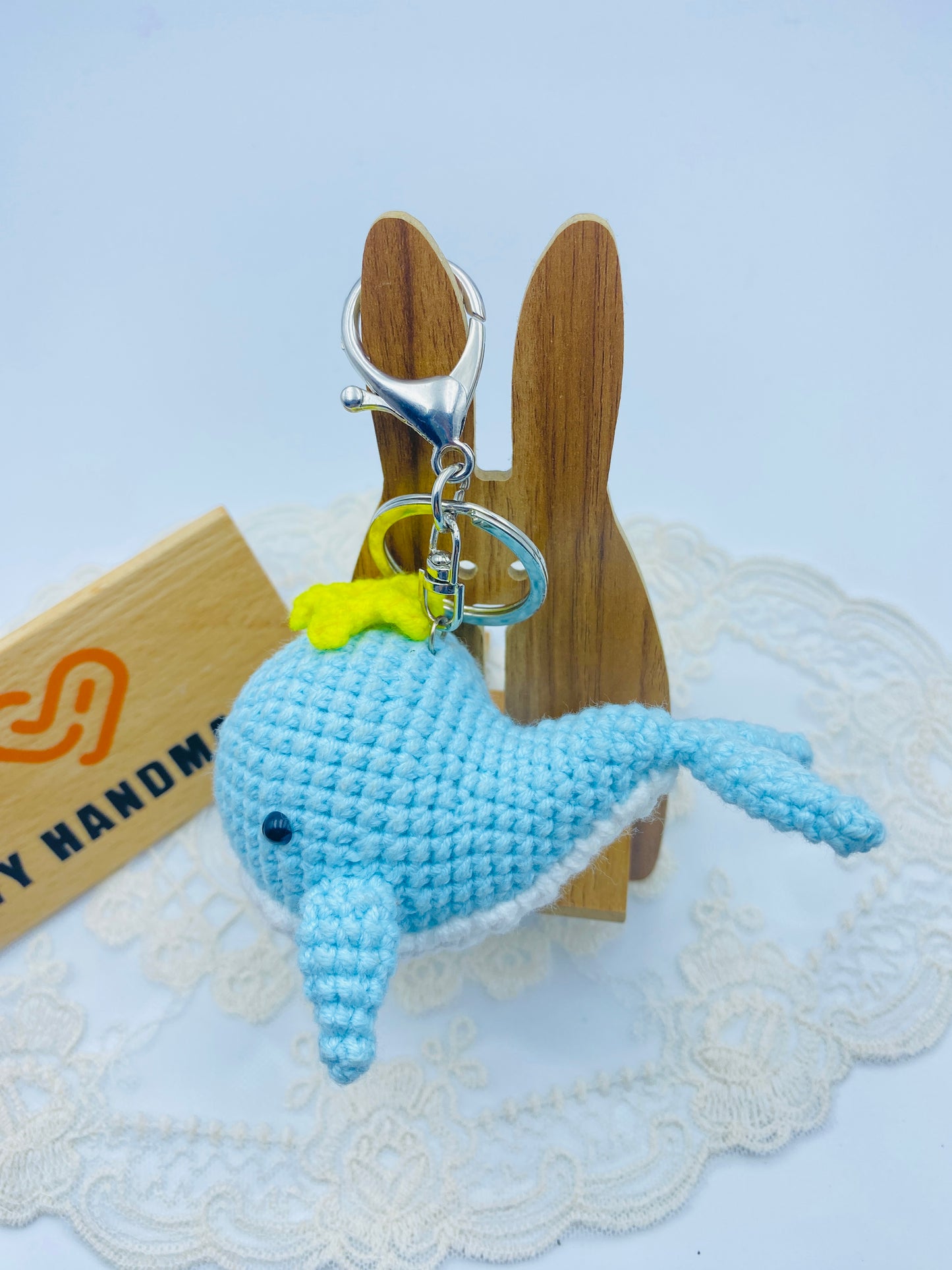 Whale/Key chain-Handmade Crochet