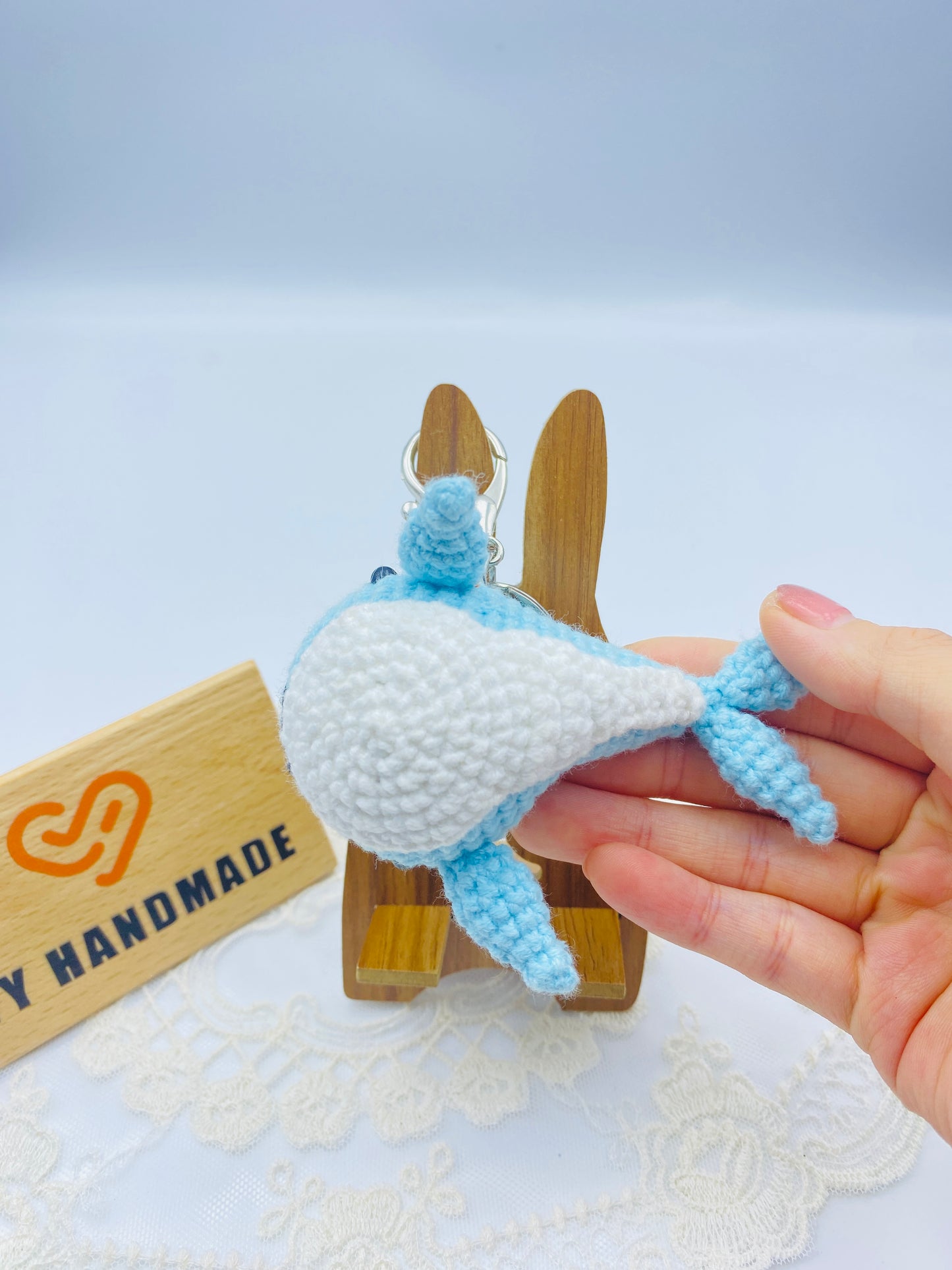 Whale/Key chain-Handmade Crochet