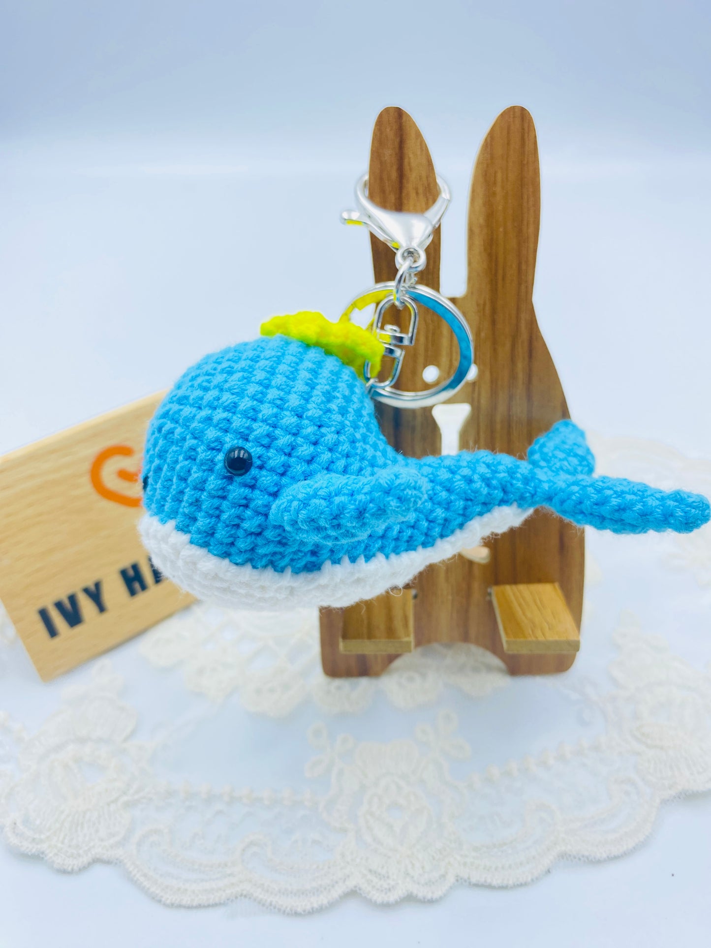 Whale/Key chain-Handmade Crochet