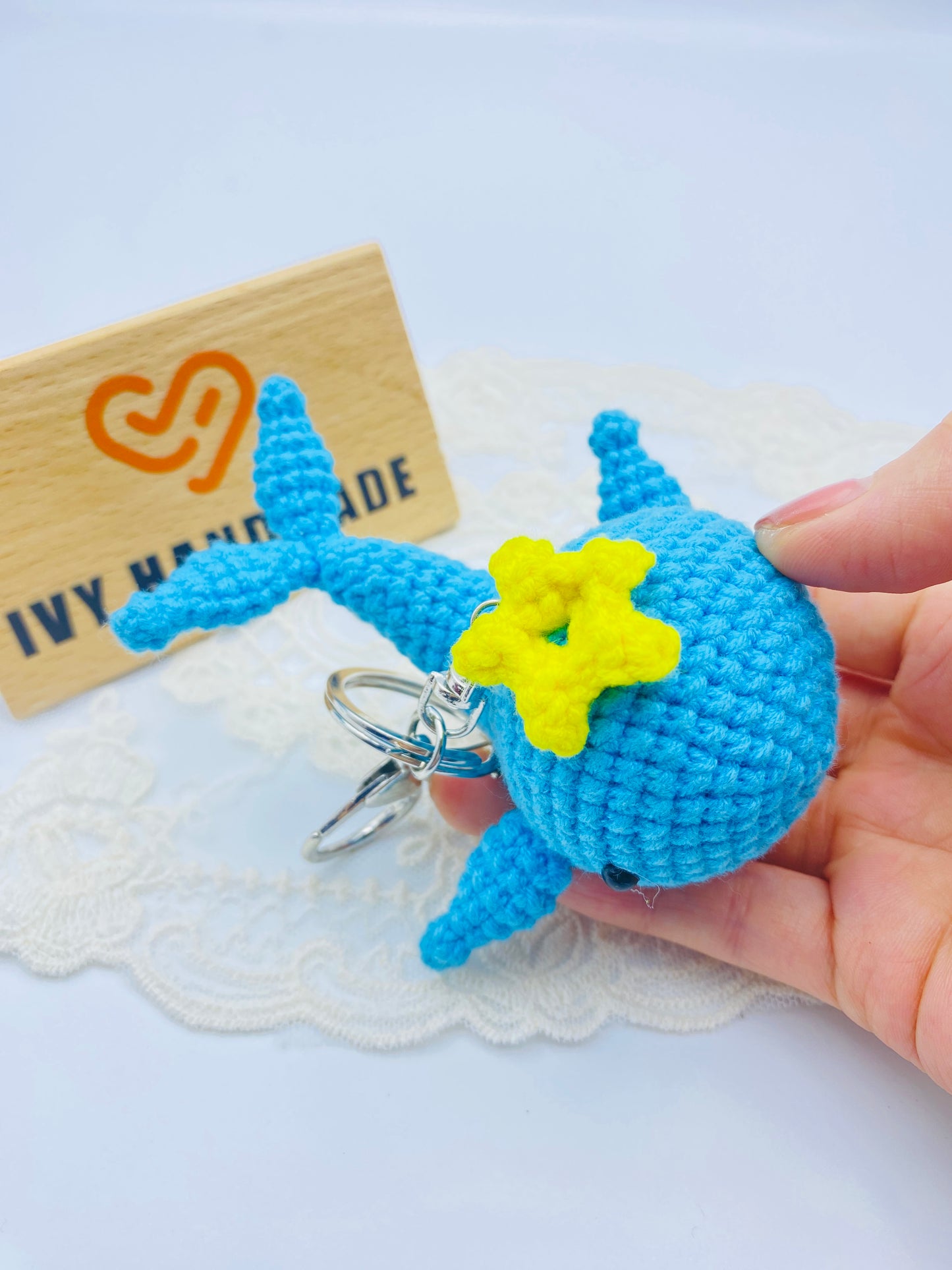 Whale/Key chain-Handmade Crochet