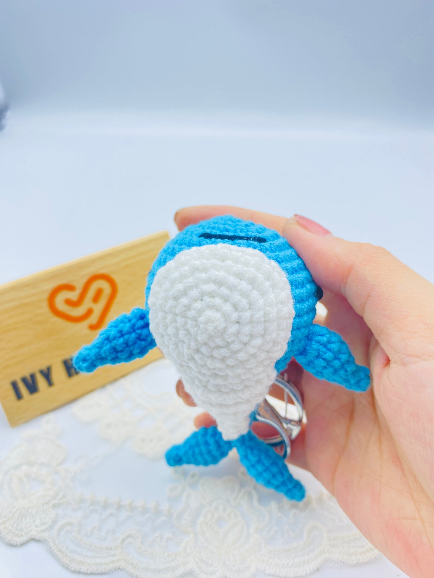 Whale/Key chain-Handmade Crochet