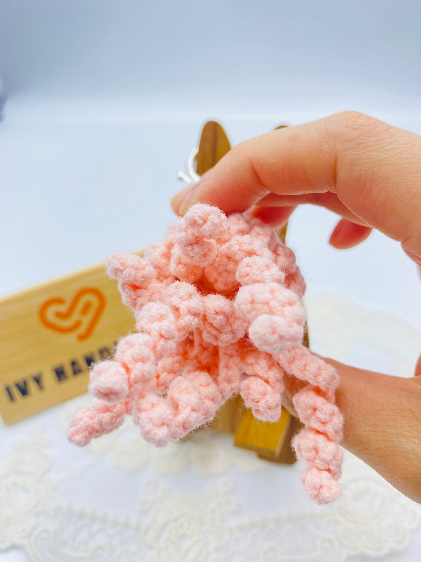 Jellyfish/Key chain-Handmade Crochet