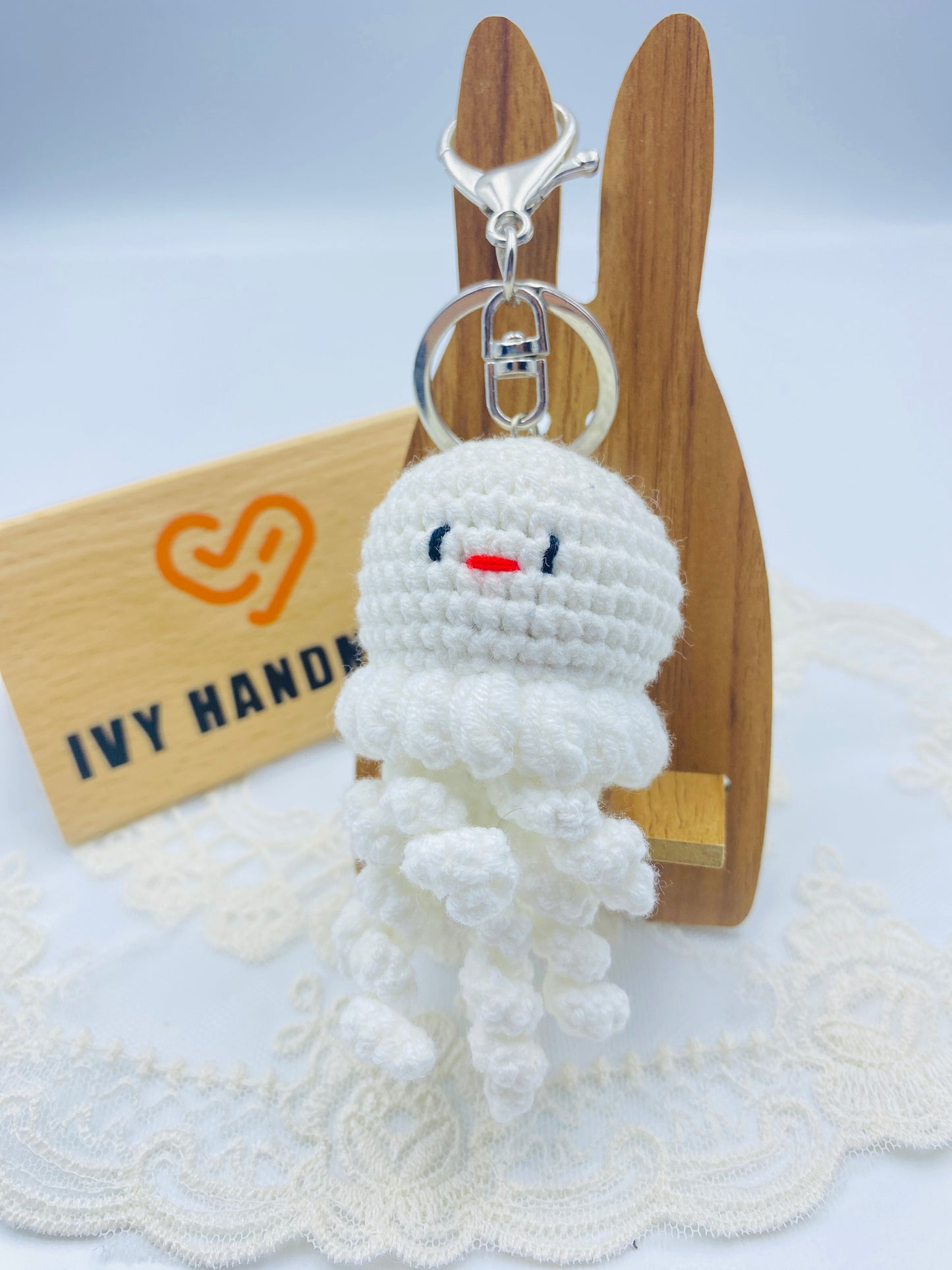 Jellyfish/Key chain-Handmade Crochet
