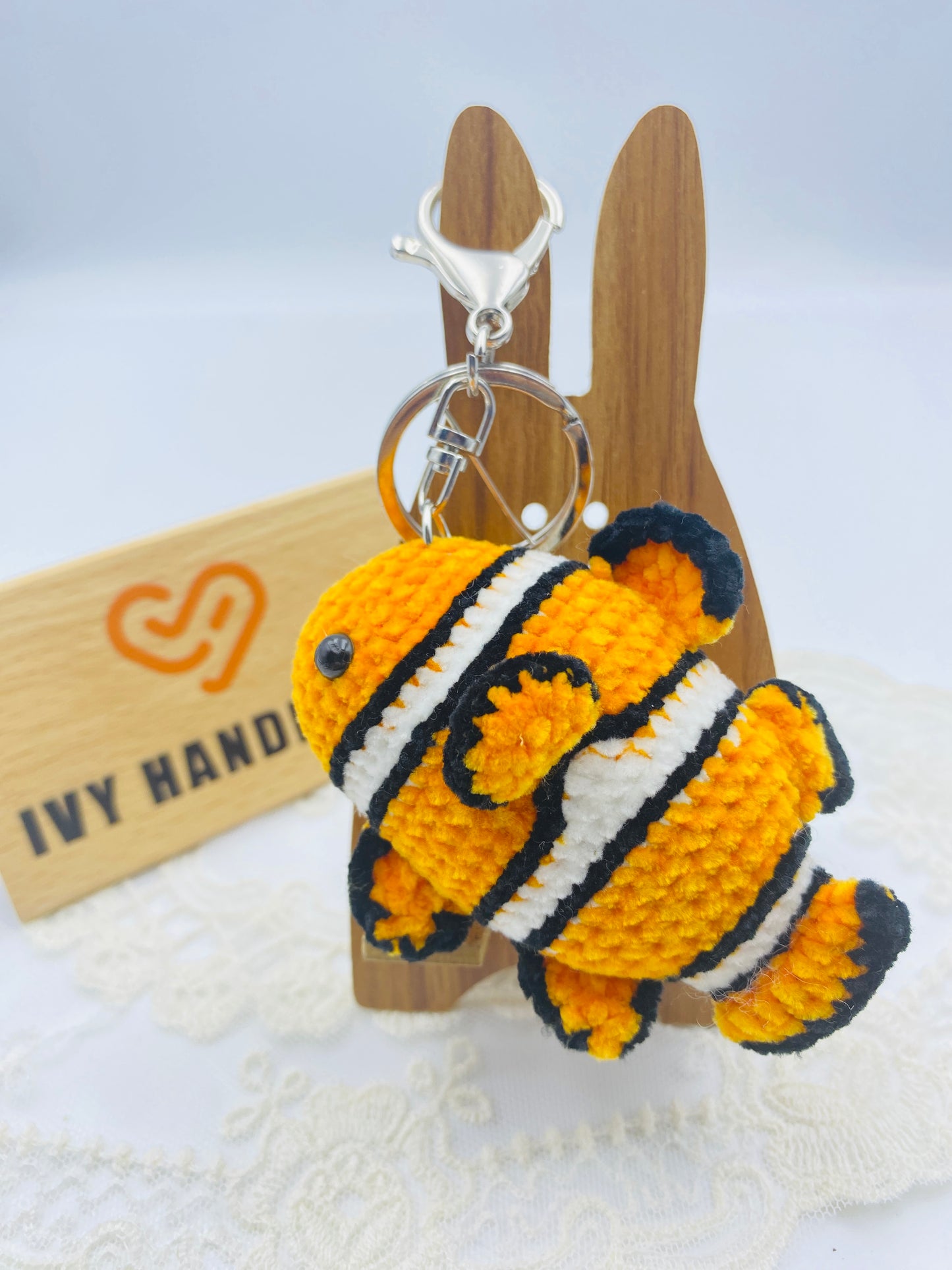 Tropical fishKey chain-Handmade Crochet