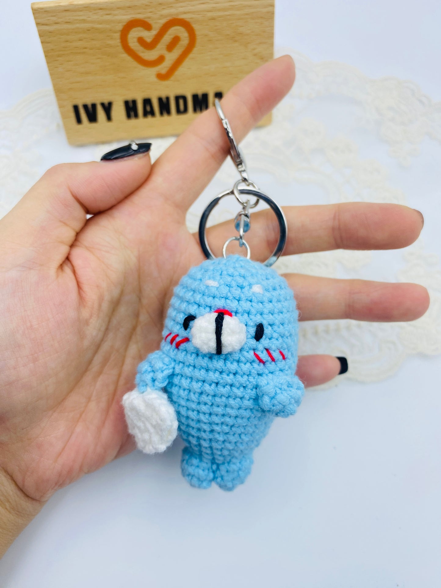 Seal/Key chain-Handmade Crochet