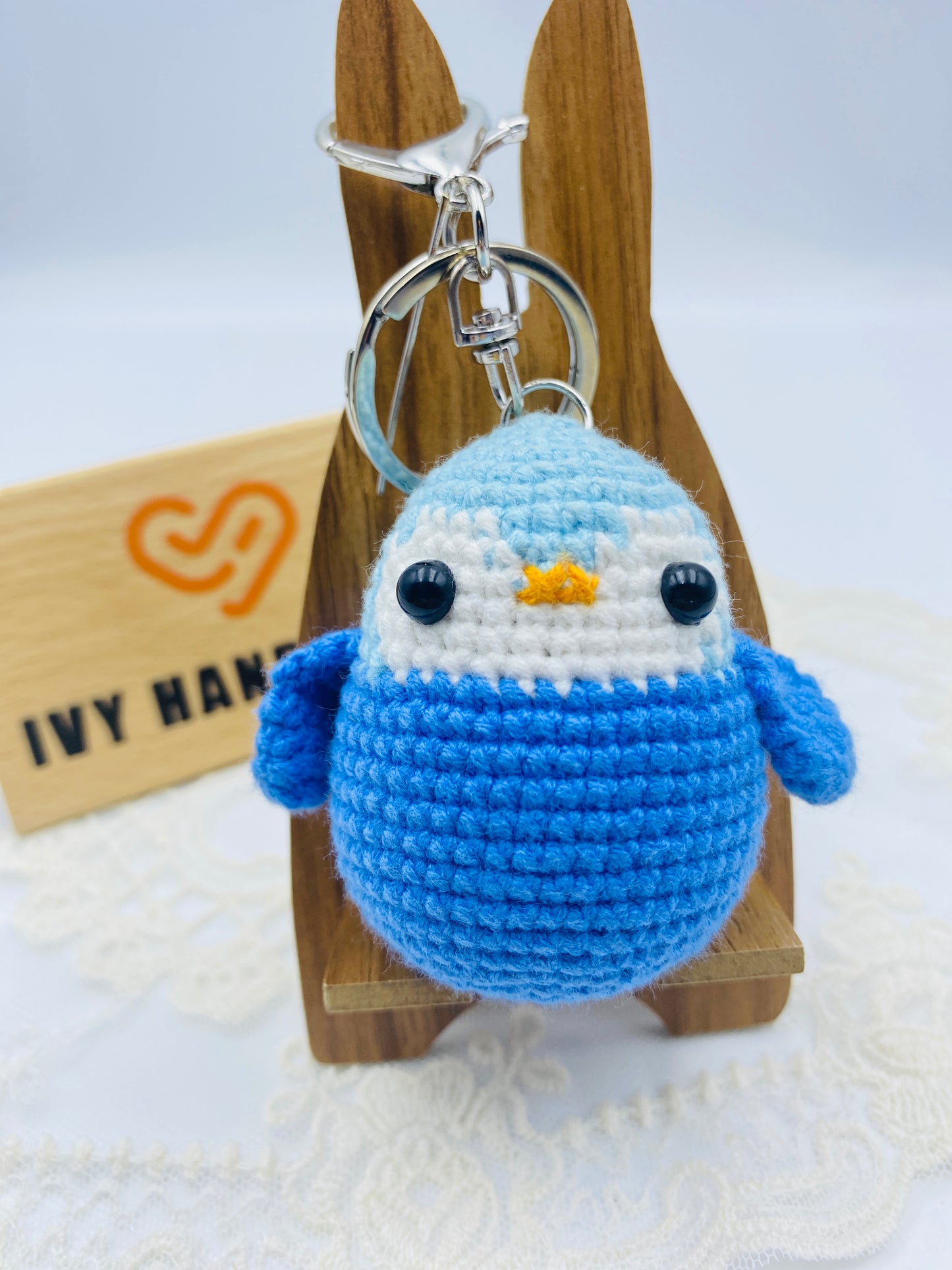 Penguins/Key chain-Handmade Crochet