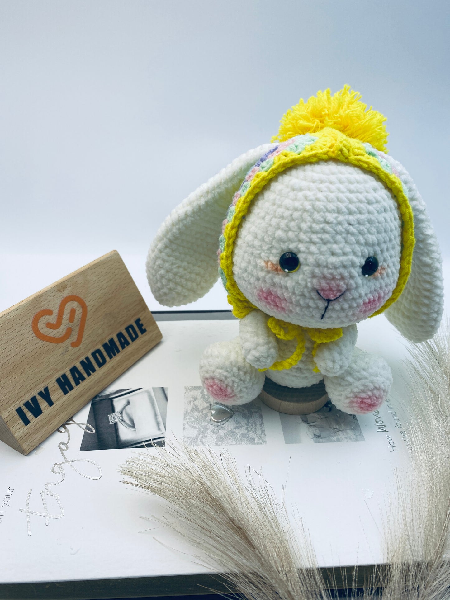 Granny Square Rabbit Bunny-Handmade Crochet