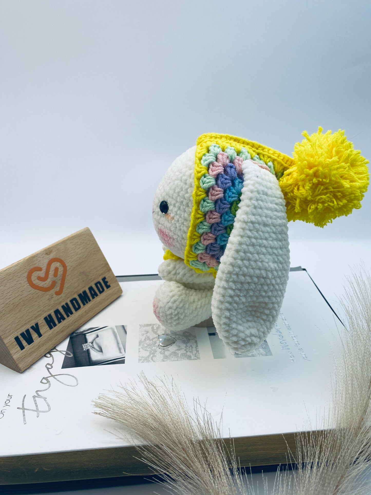 Granny Square Rabbit Bunny-Handmade Crochet