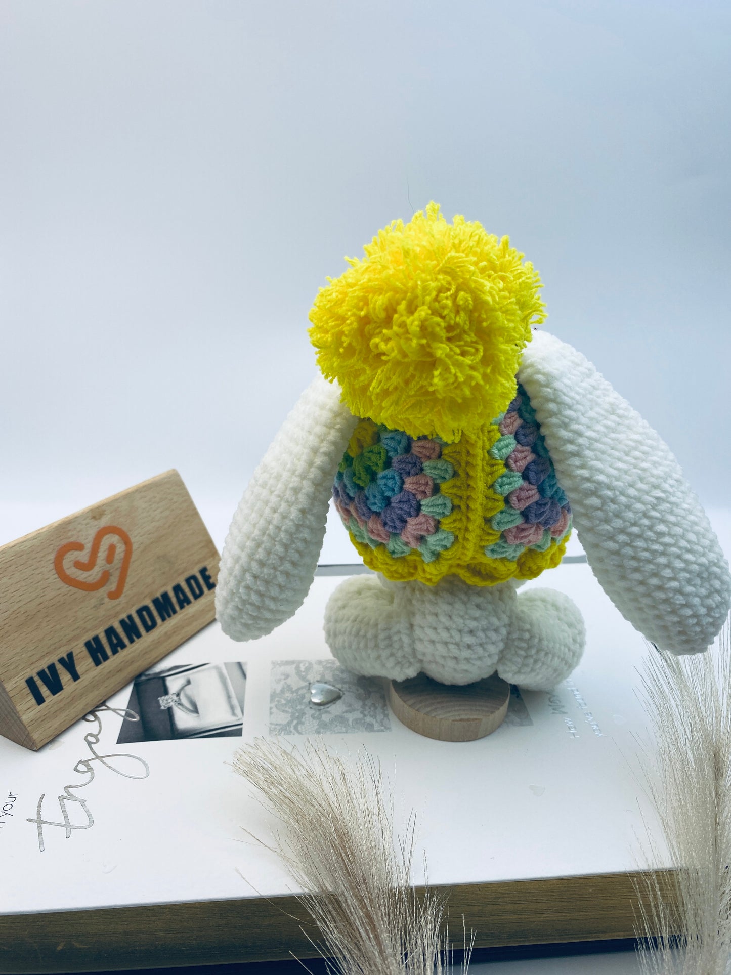 Granny Square Rabbit Bunny-Handmade Crochet
