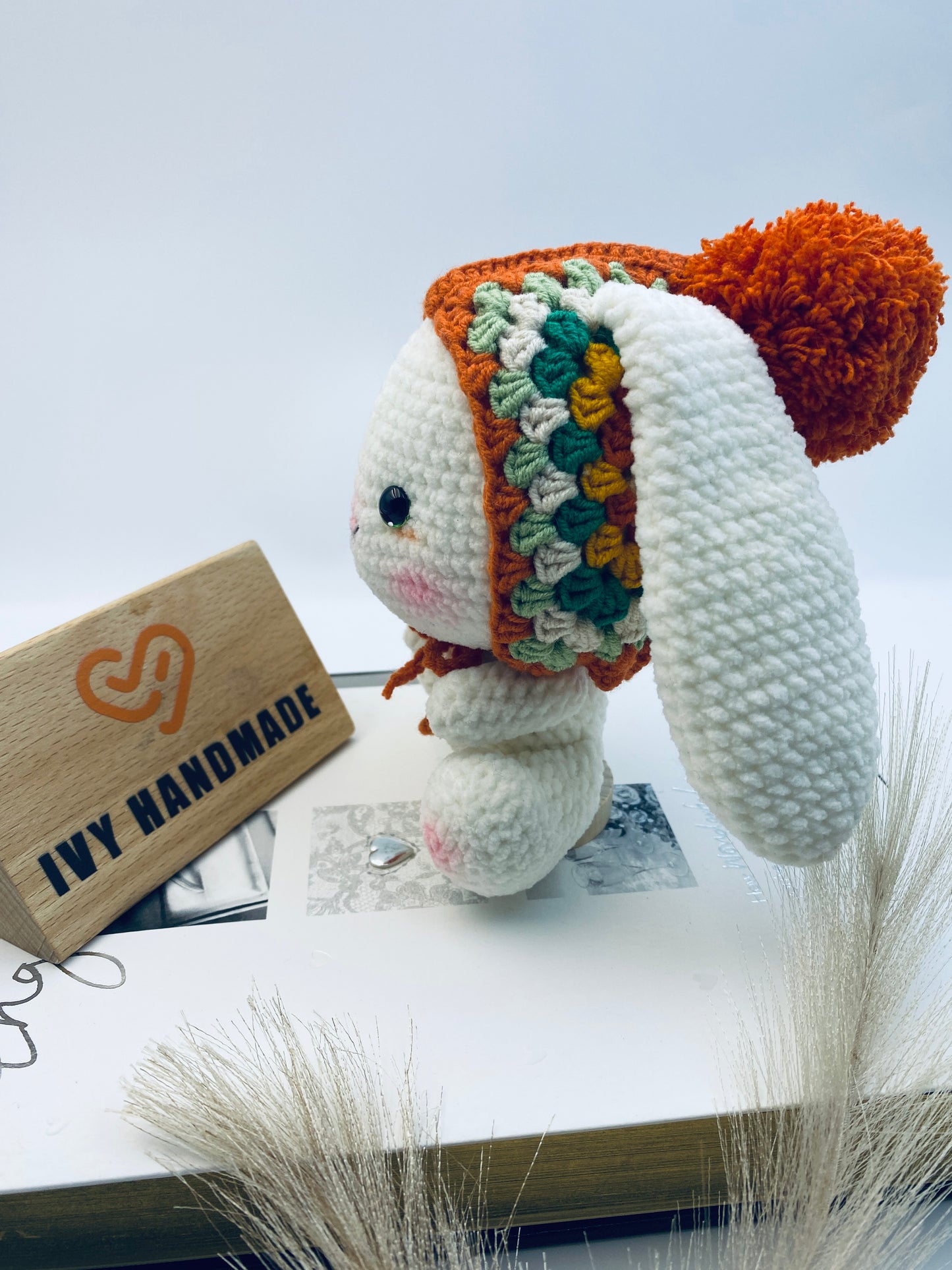 Granny Square Rabbit Bunny-Handmade Crochet