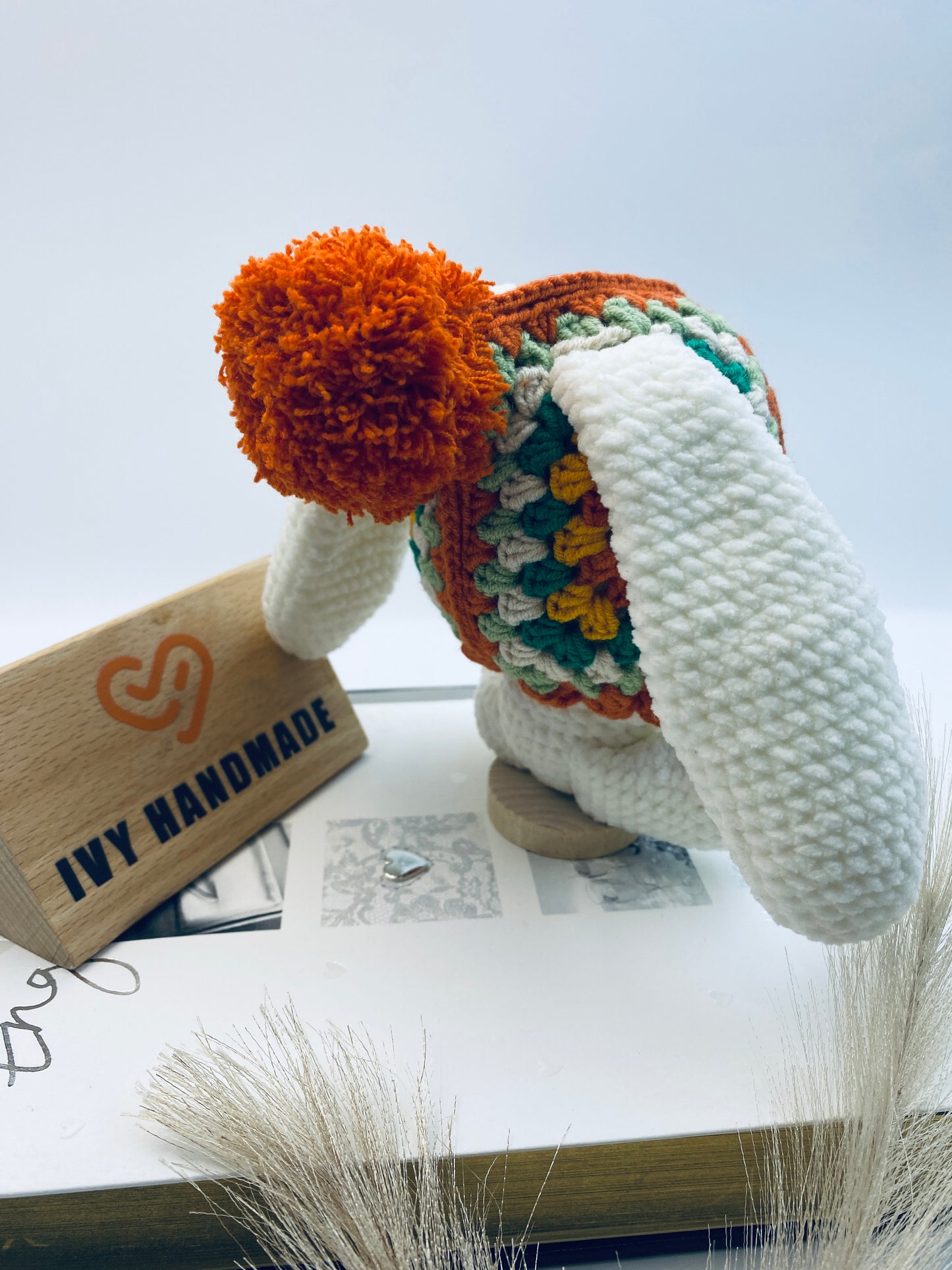 Granny Square Rabbit Bunny-Handmade Crochet