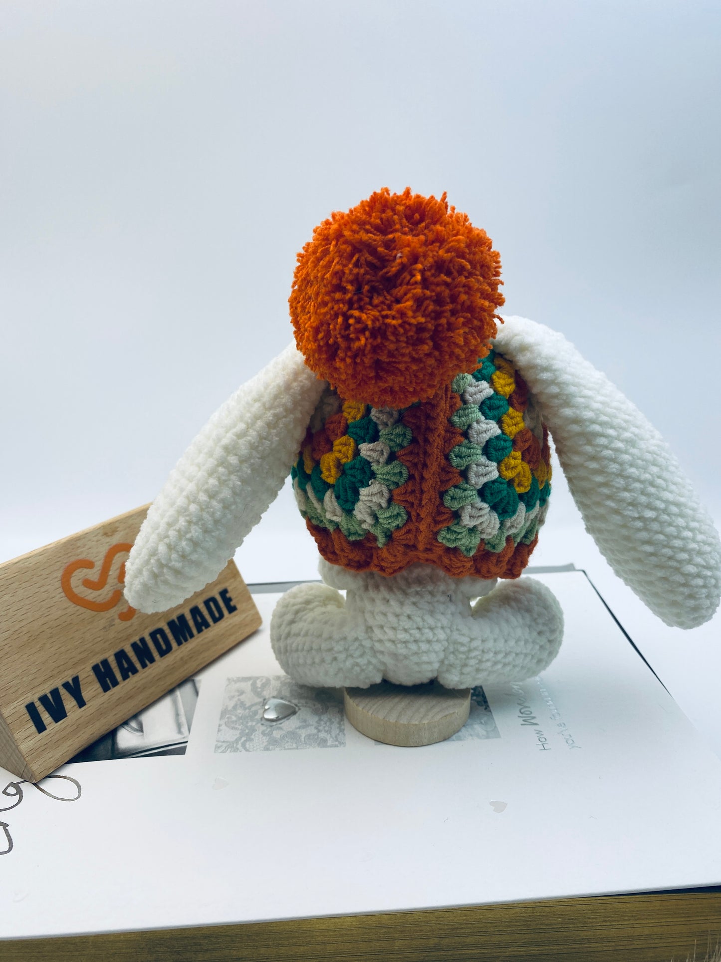 Granny Square Rabbit Bunny-Handmade Crochet