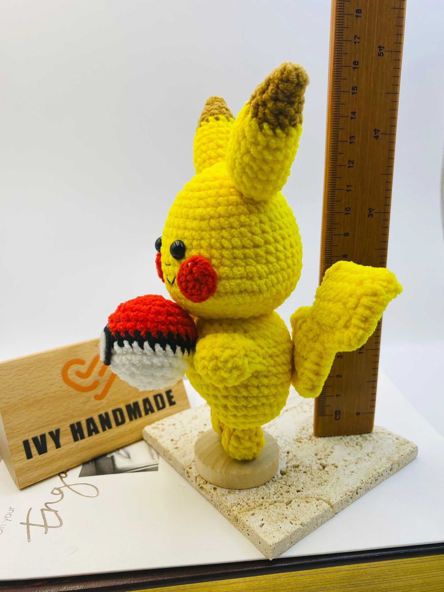 Pickachu With Poke Ball-Handmade Crochet