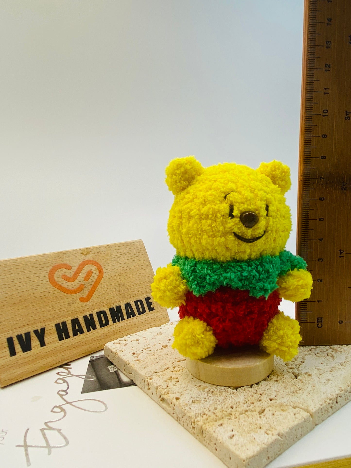Winnie the Pooh(Fluffy)/Key Chain-Handmade Crochet