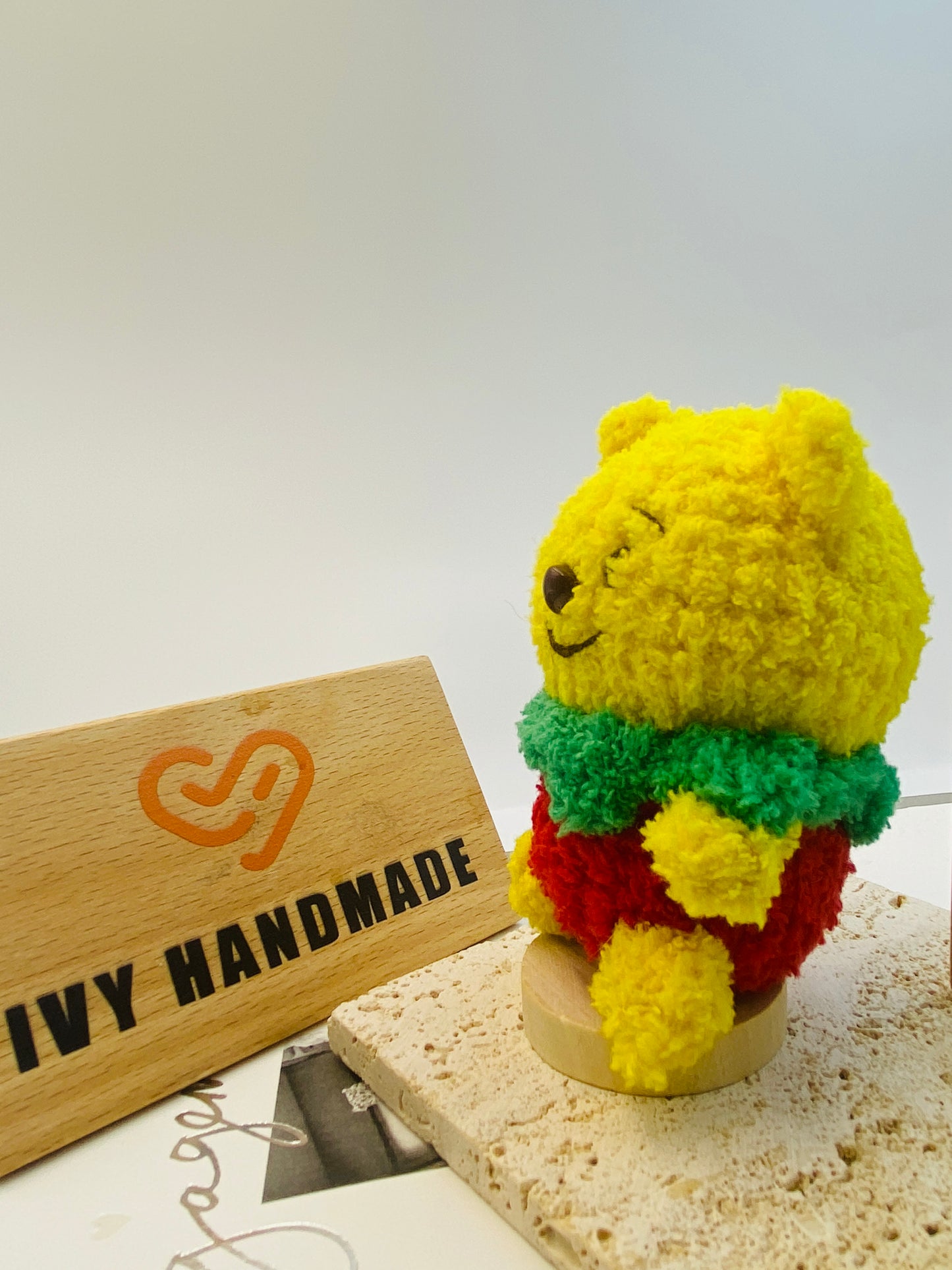 Winnie the Pooh(Fluffy)/Key Chain-Handmade Crochet