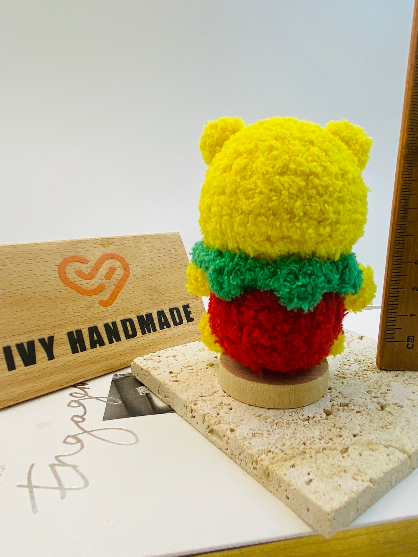 Winnie the Pooh(Fluffy)/Key Chain-Handmade Crochet