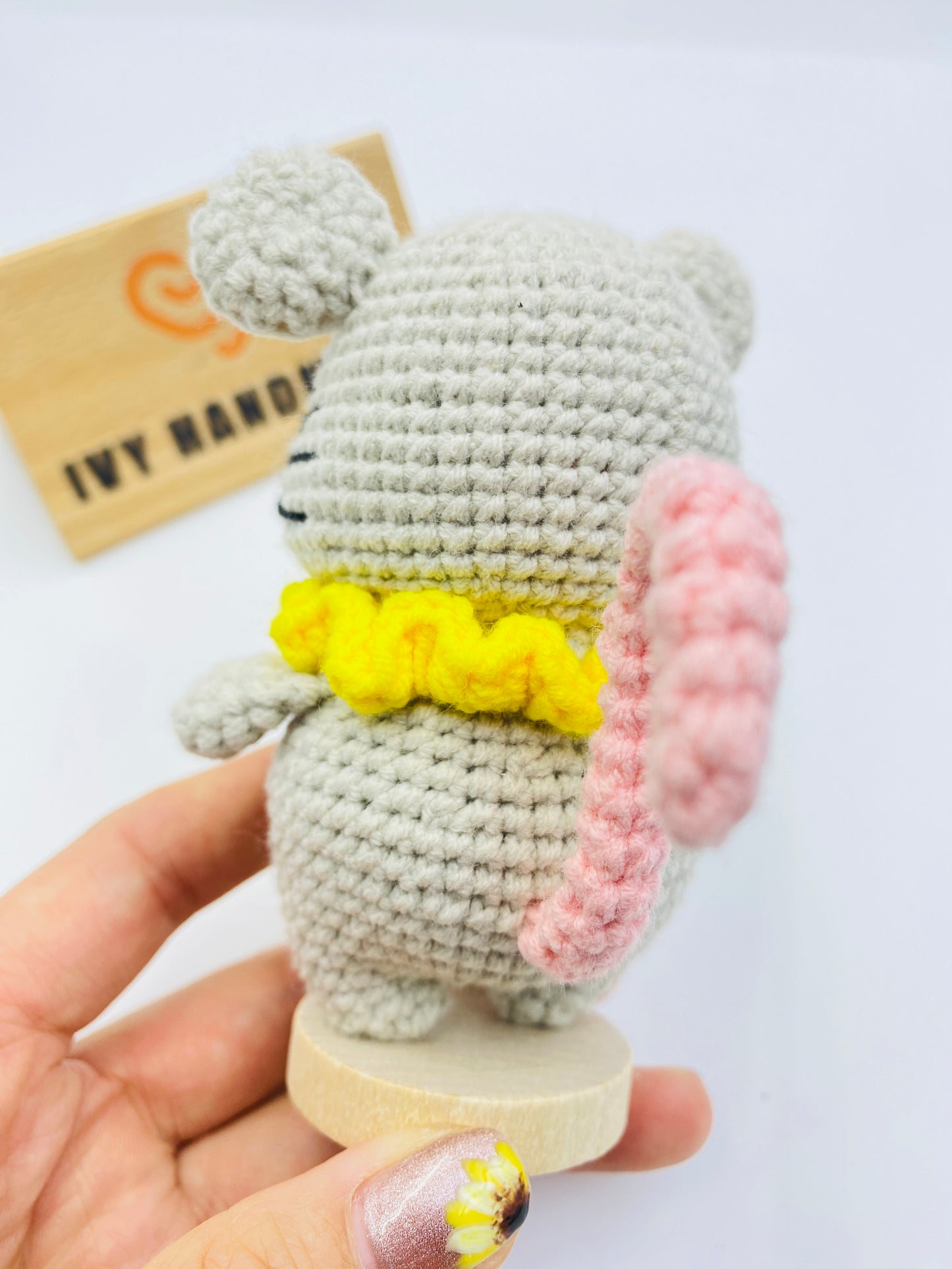Red Nose Mouse-Handmade Crochet