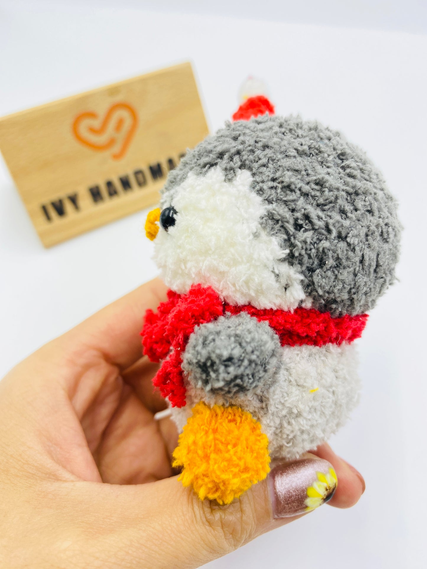 Penguin/Key Chain-Handmade Crochet