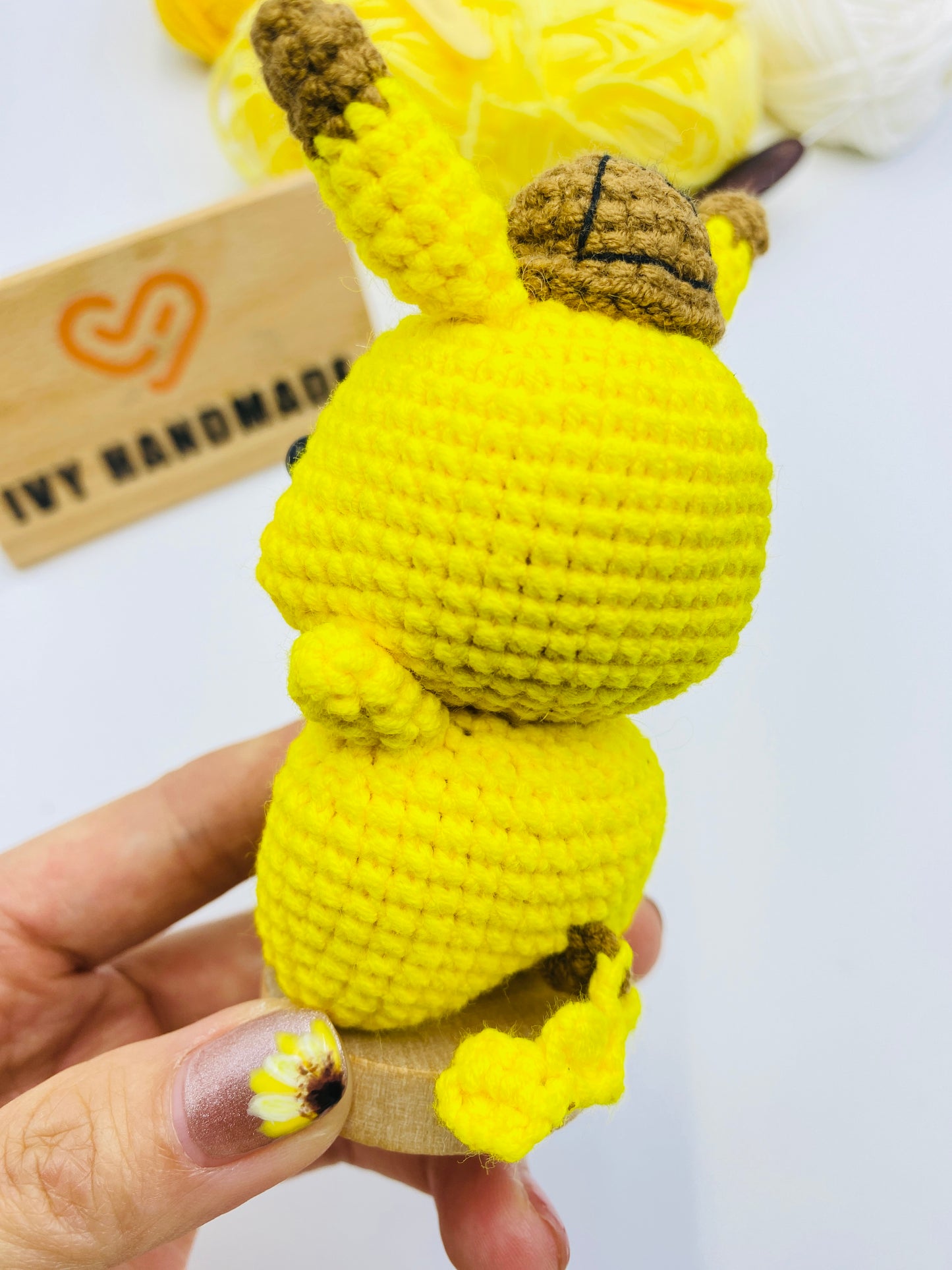 Pickachu With Hat/Key Chain-Handmade Crochet