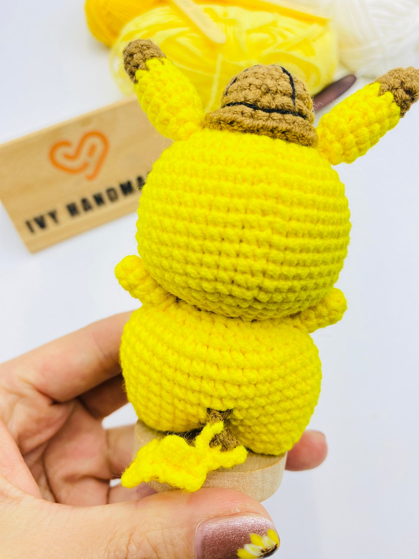 Pickachu With Hat/Key Chain-Handmade Crochet
