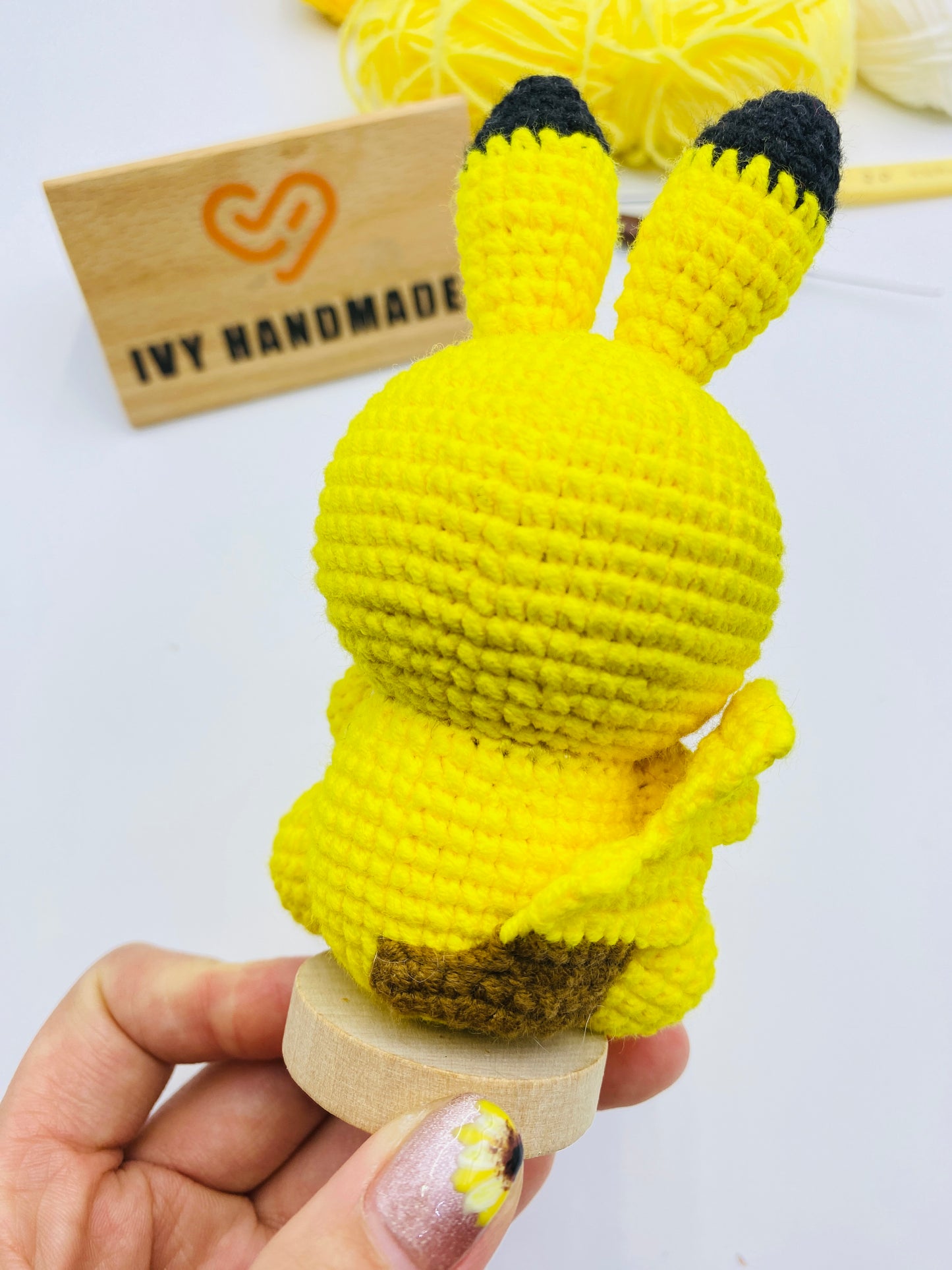 Pickachu/Key Chain-Handmade Crochet