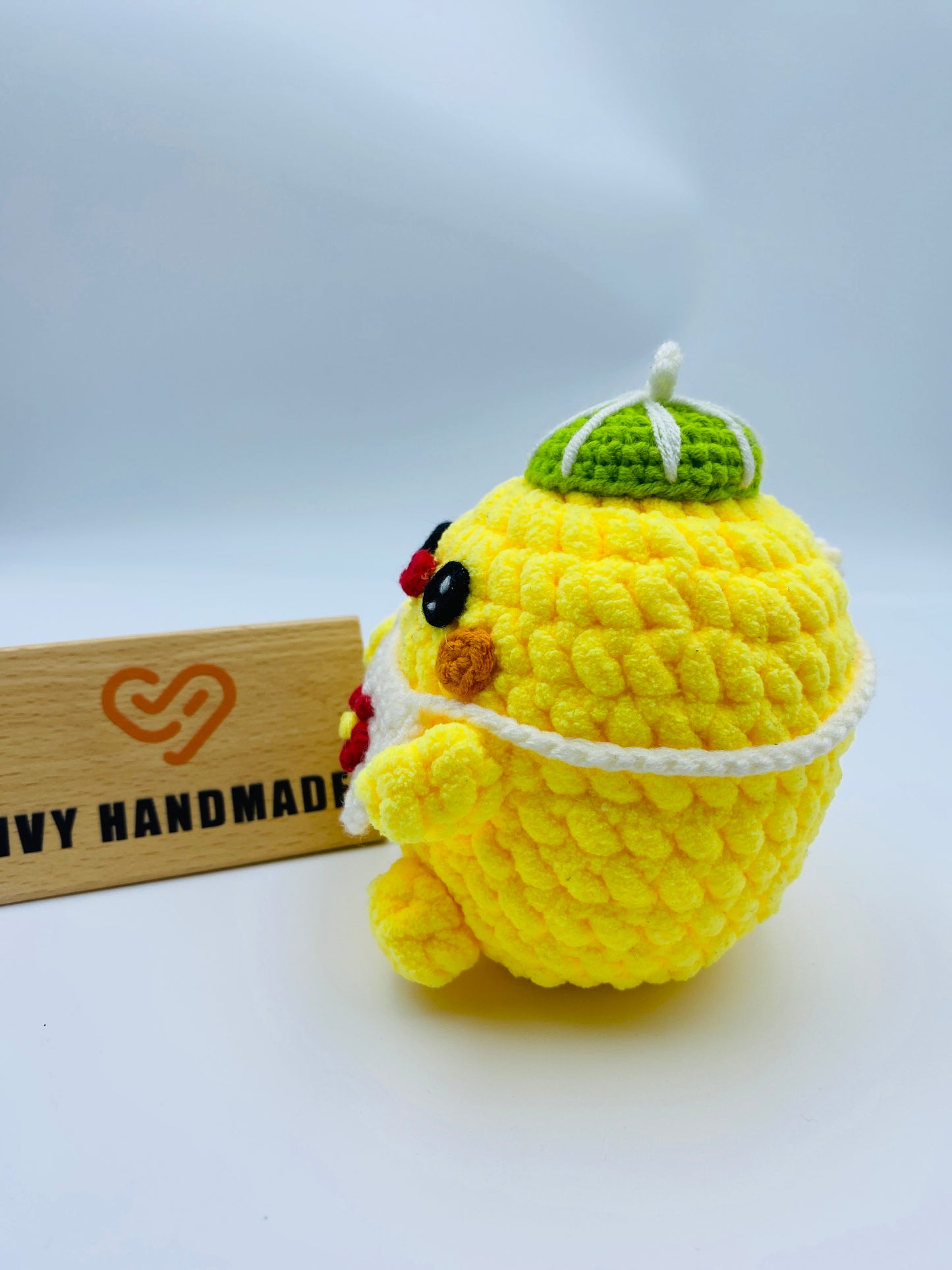Chick Wearing Hat-Handmade Crochet