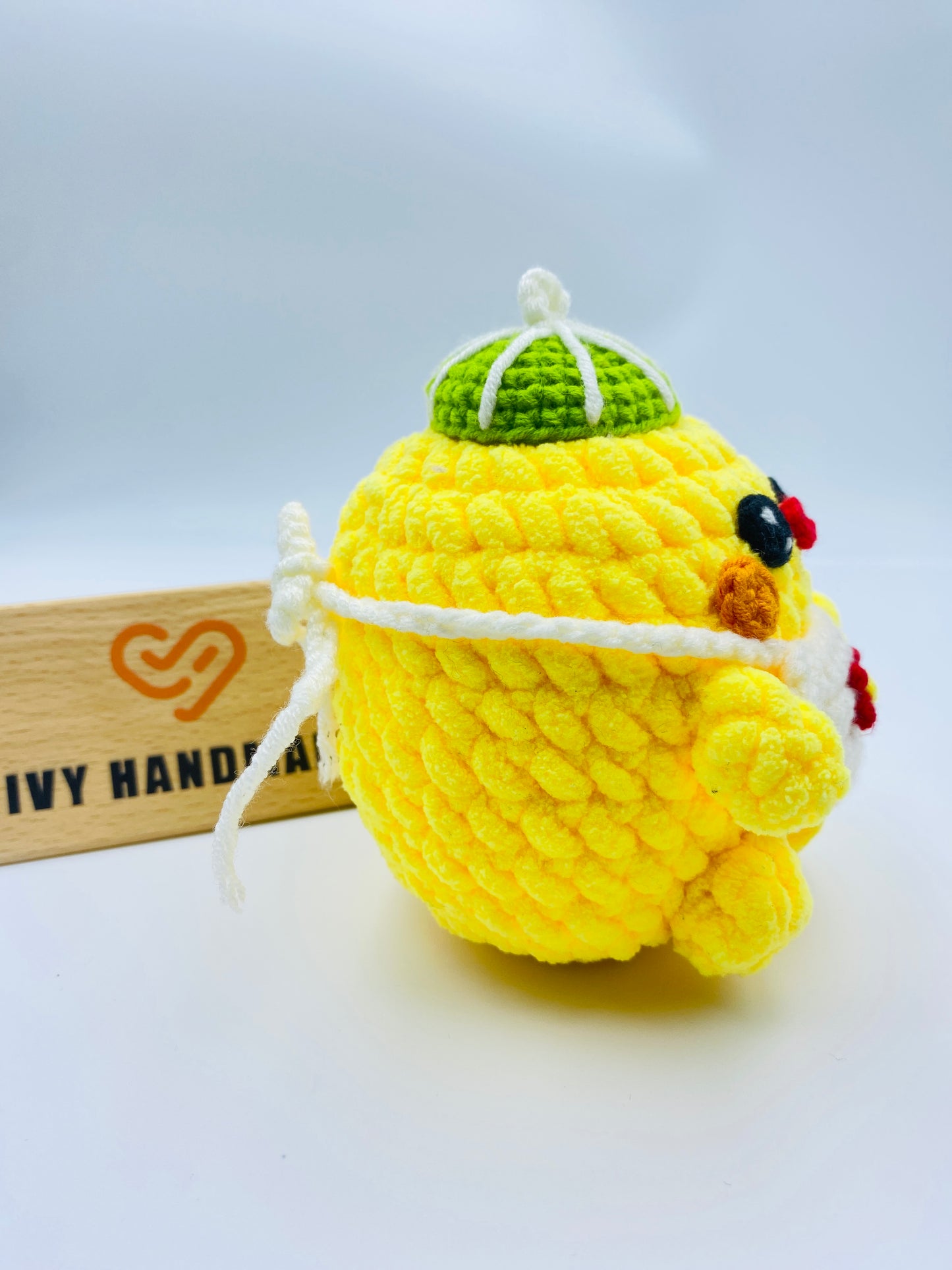 Chick Wearing Hat-Handmade Crochet