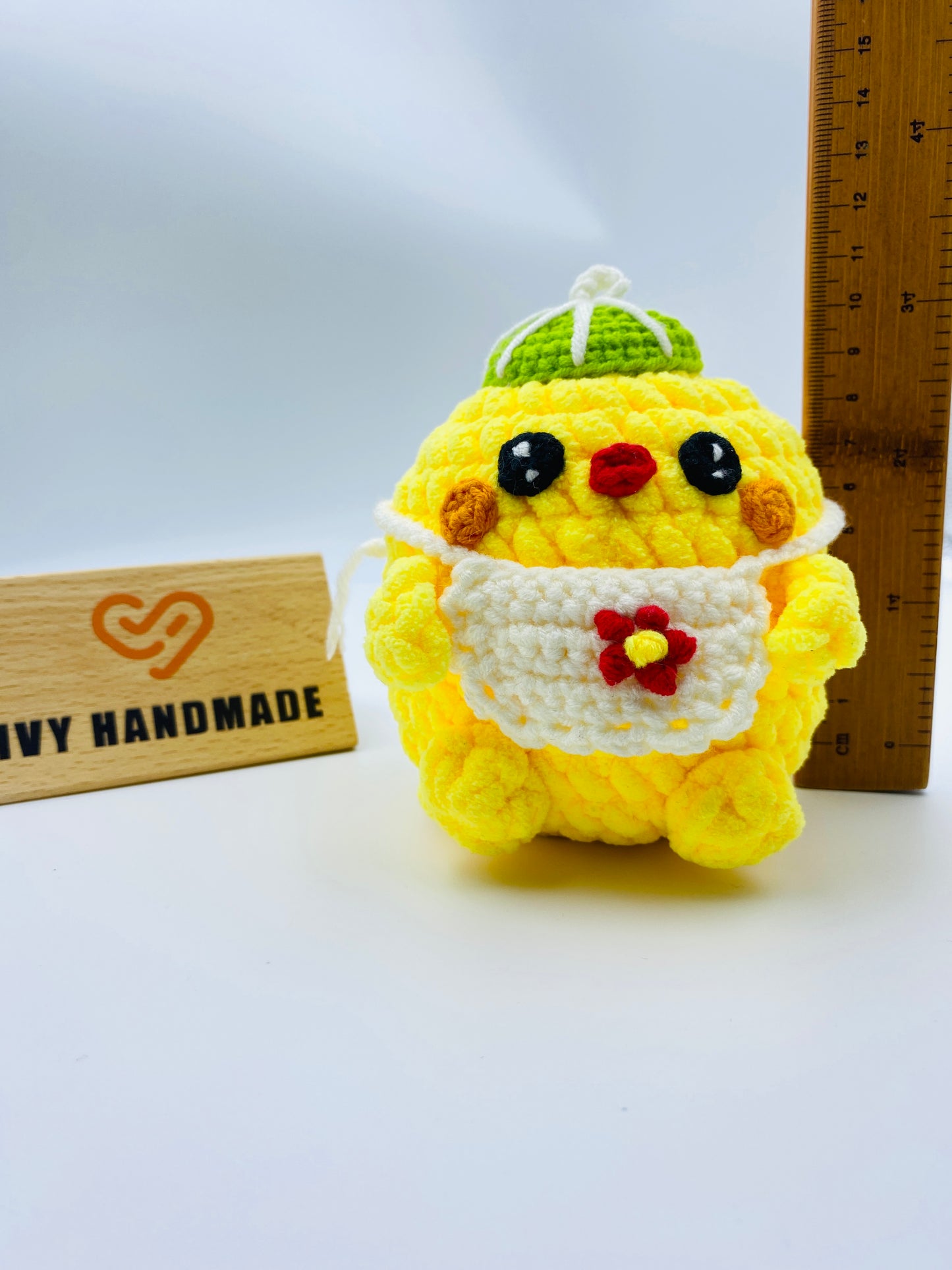Chick Wearing Hat-Handmade Crochet
