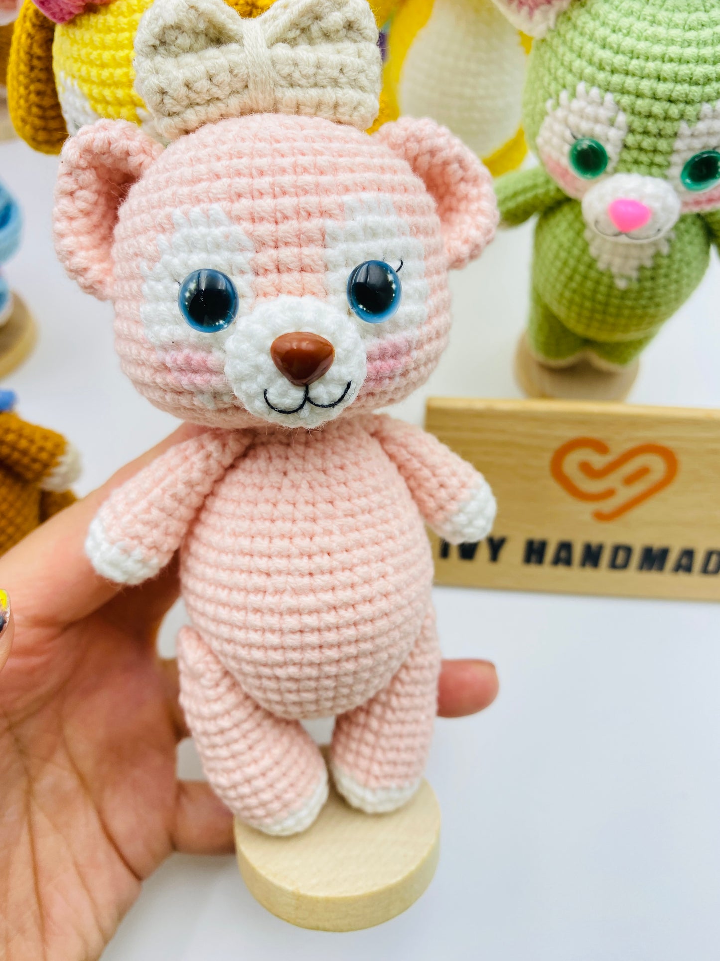 Duffy and friends(Cotton) (Can stand and sit)-Handmade Crochet