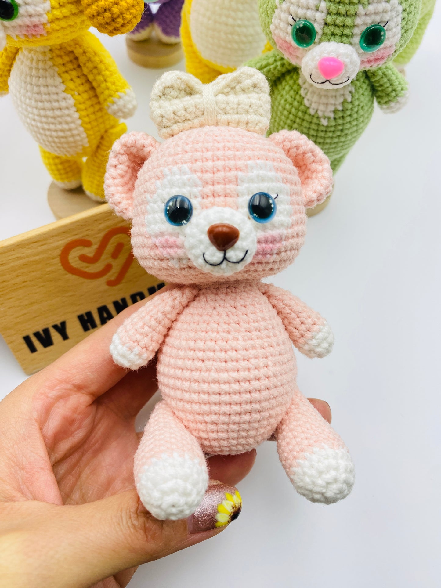 Duffy and friends(Cotton) (Can stand and sit)-Handmade Crochet