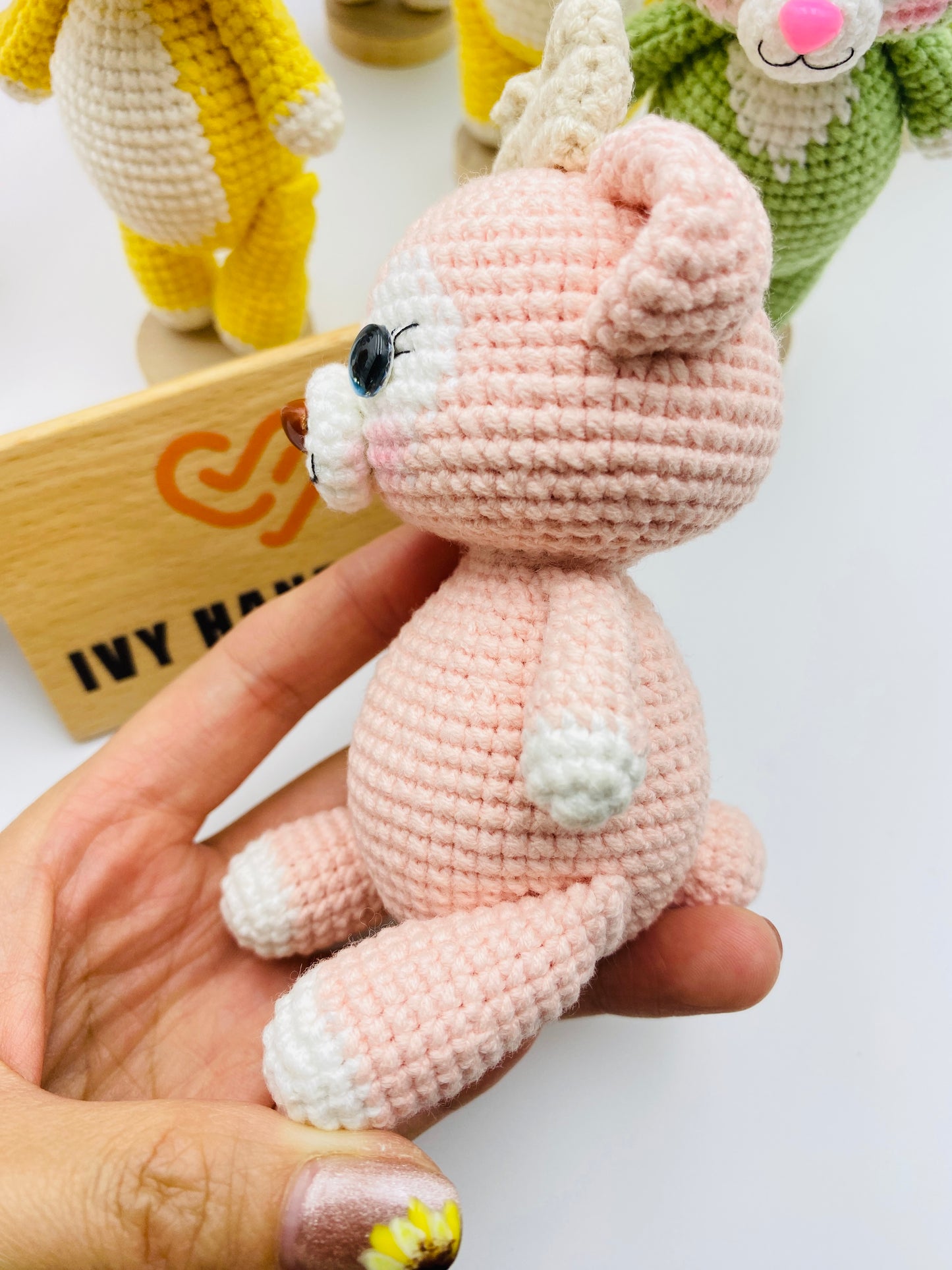 Duffy and friends(Cotton) (Can stand and sit)-Handmade Crochet